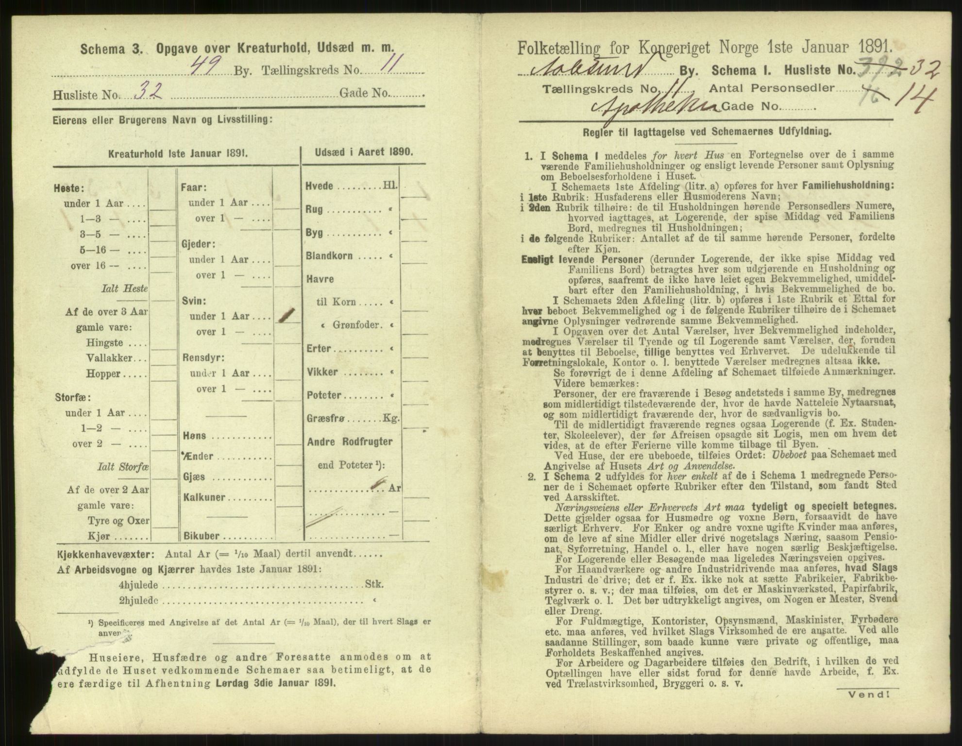 RA, 1891 census for 1501 Ålesund, 1891, p. 860