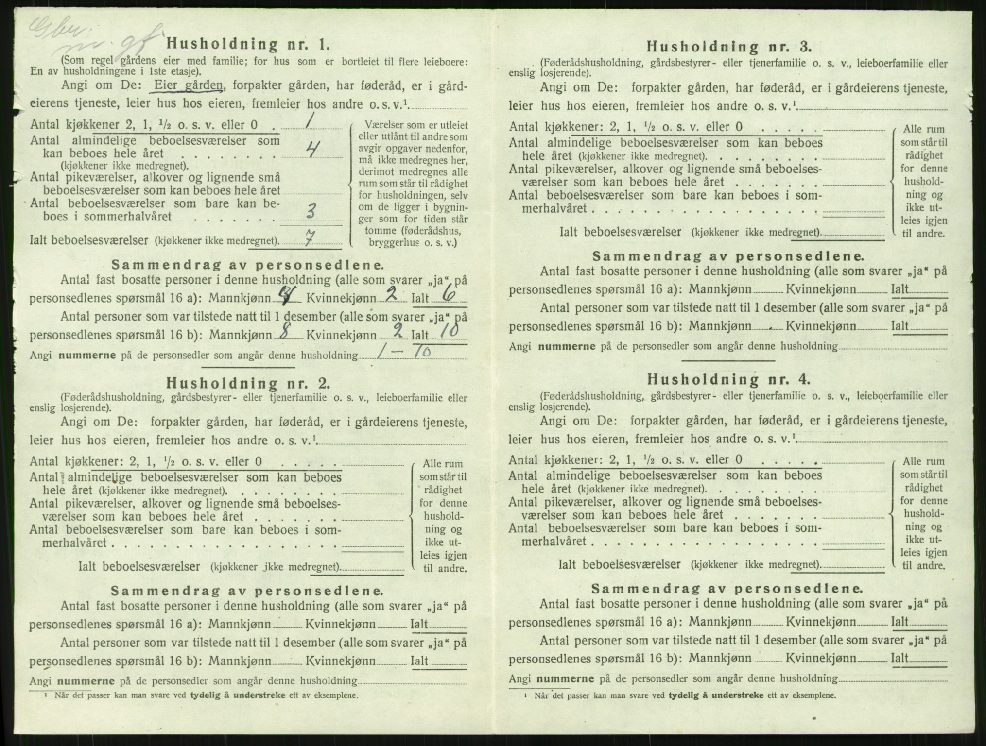 SAT, 1920 census for Stangvik, 1920, p. 625