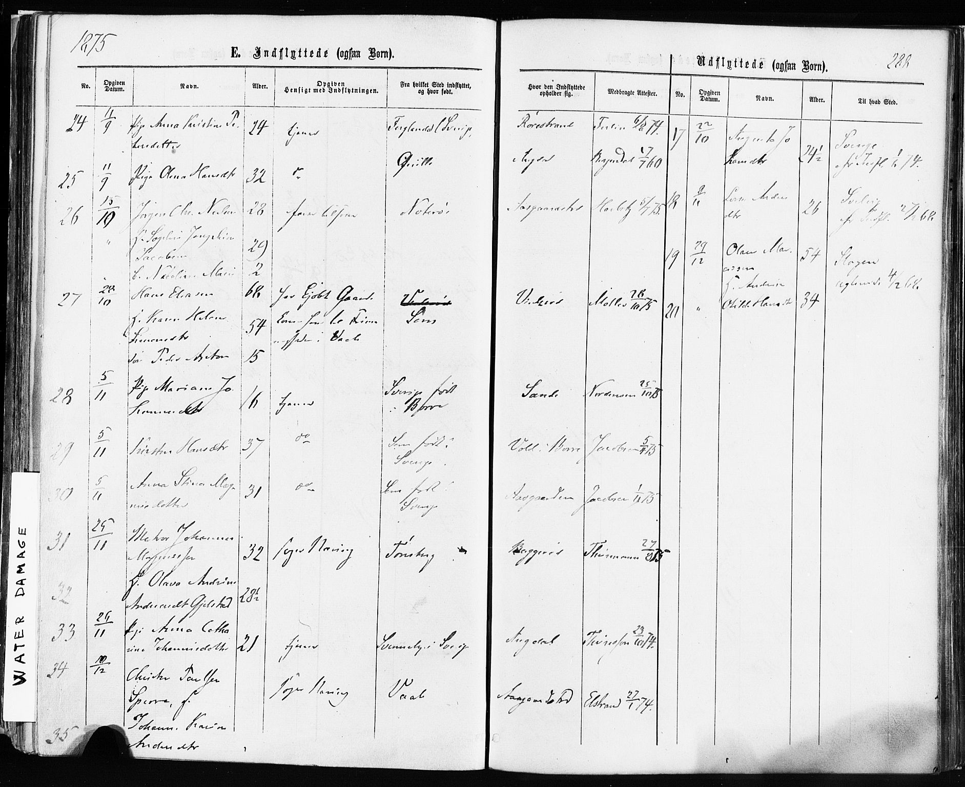 Borre kirkebøker, AV/SAKO-A-338/F/Fa/L0008: Parish register (official) no. I 8, 1868-1877, p. 288