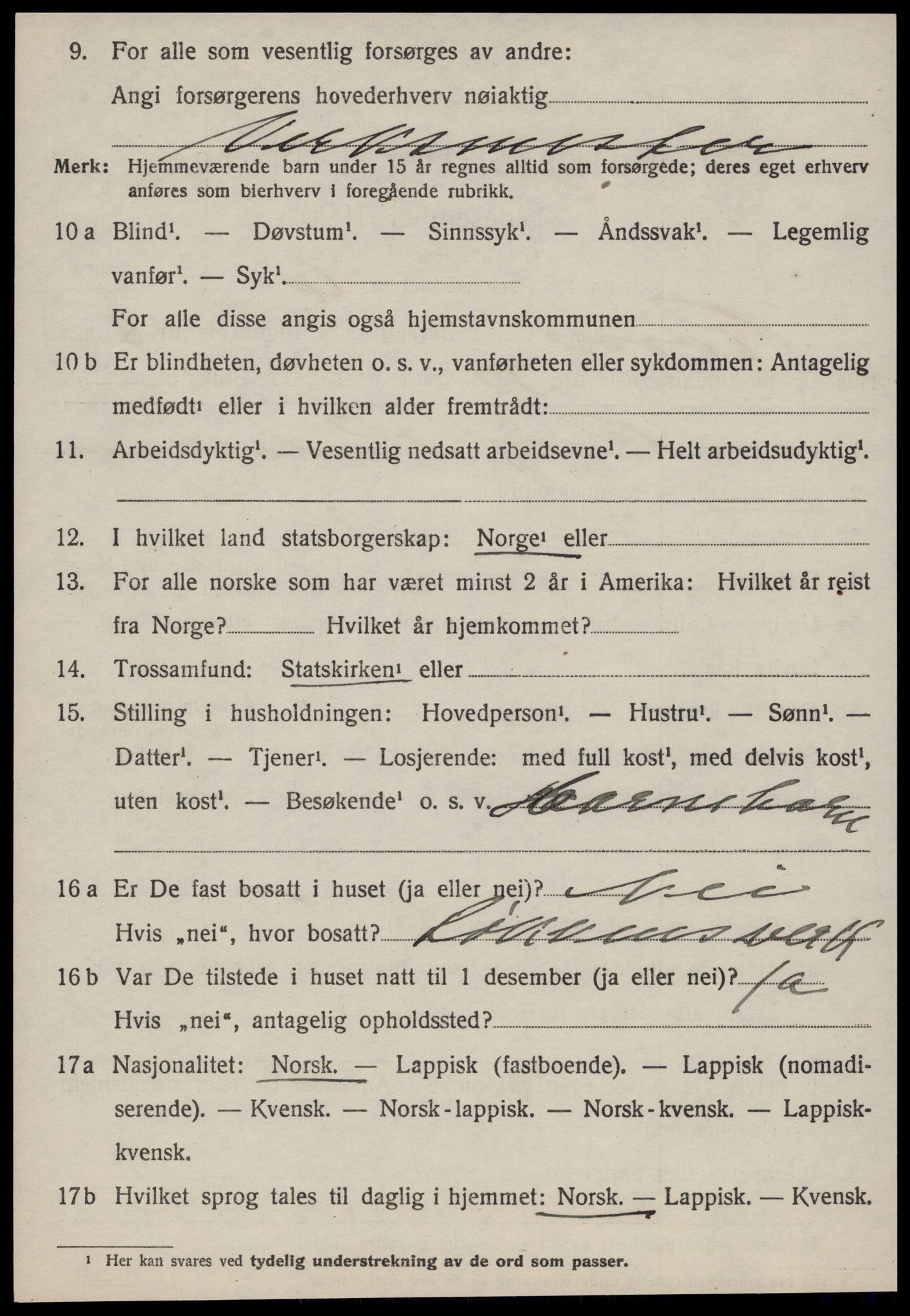 SAT, 1920 census for Røros, 1920, p. 7683