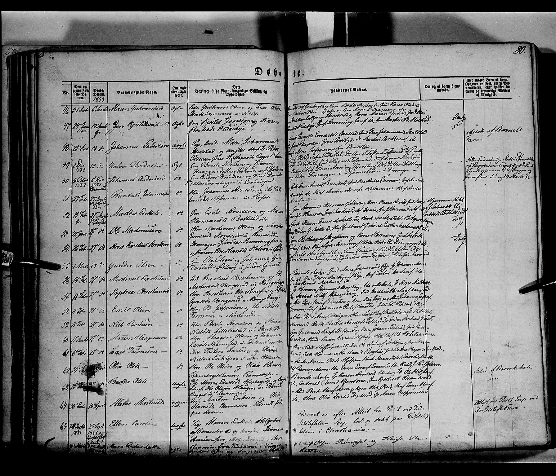 Grue prestekontor, AV/SAH-PREST-036/H/Ha/Haa/L0008: Parish register (official) no. 8, 1847-1858, p. 80