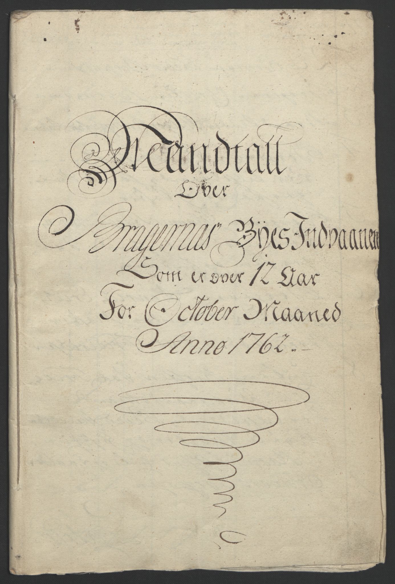 Rentekammeret inntil 1814, Reviderte regnskaper, Byregnskaper, RA/EA-4066/R/Rf/L0119/0001: [F2] Kontribusjonsregnskap / Ekstraskatt, 1762-1767, p. 9