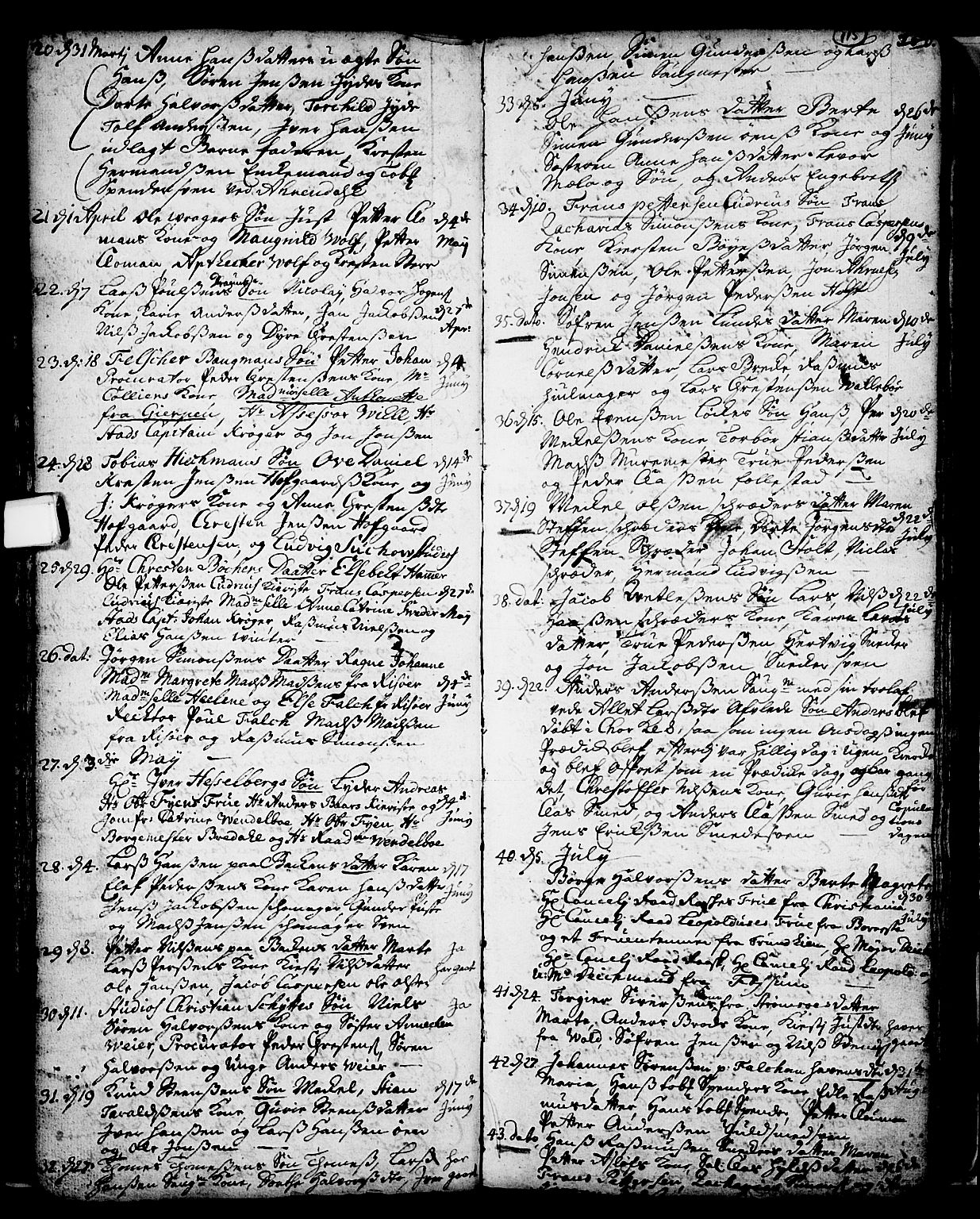 Skien kirkebøker, SAKO/A-302/F/Fa/L0002: Parish register (official) no. 2, 1716-1757, p. 115