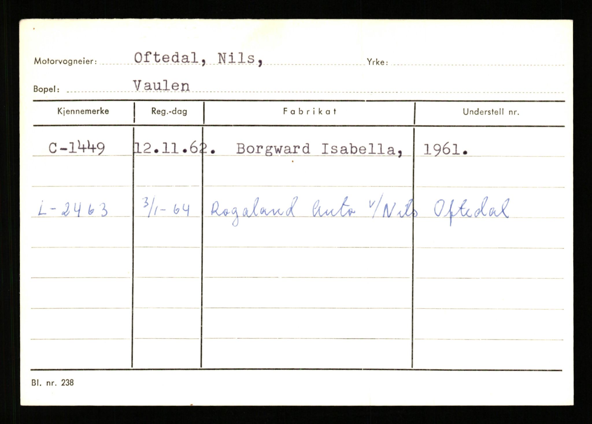 Stavanger trafikkstasjon, AV/SAST-A-101942/0/G/L0001: Registreringsnummer: 0 - 5782, 1930-1971, p. 961