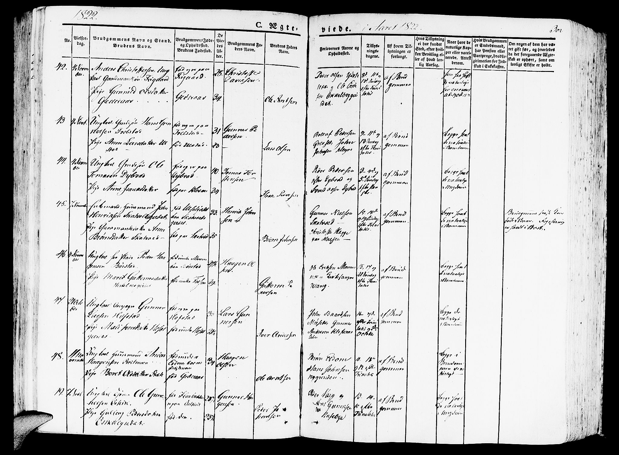 Ministerialprotokoller, klokkerbøker og fødselsregistre - Nord-Trøndelag, AV/SAT-A-1458/709/L0070: Parish register (official) no. 709A10, 1820-1832, p. 302