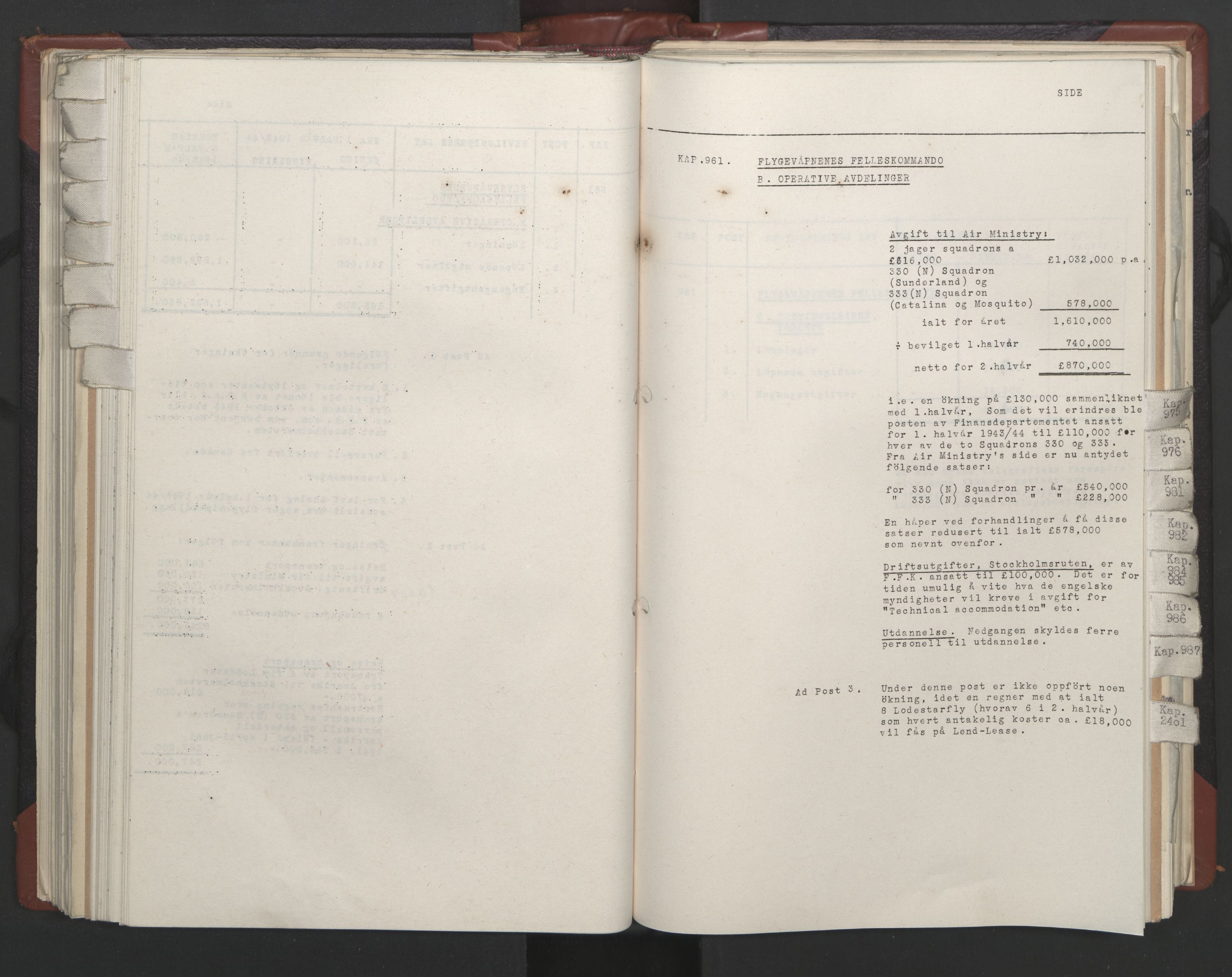 Statsrådssekretariatet, RA/S-1001/A/Ac/L0124: Kgl. res. 14/1-30/6, 1944, p. 206