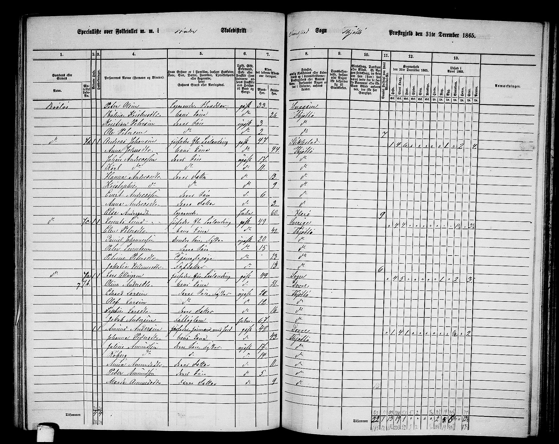 RA, 1865 census for Tjøtta, 1865, p. 96