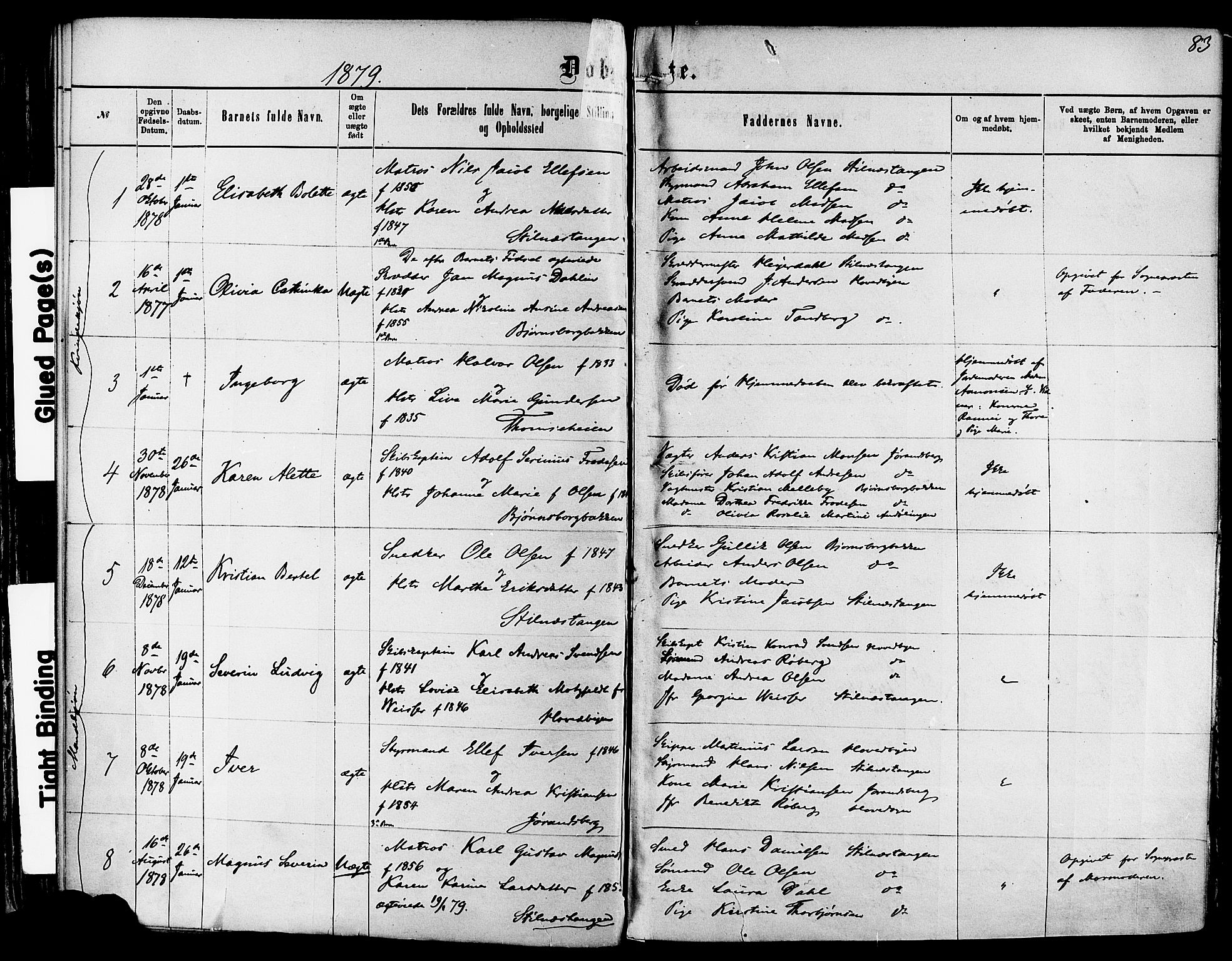 Kragerø kirkebøker, SAKO/A-278/F/Fa/L0011: Parish register (official) no. 11, 1875-1886, p. 83