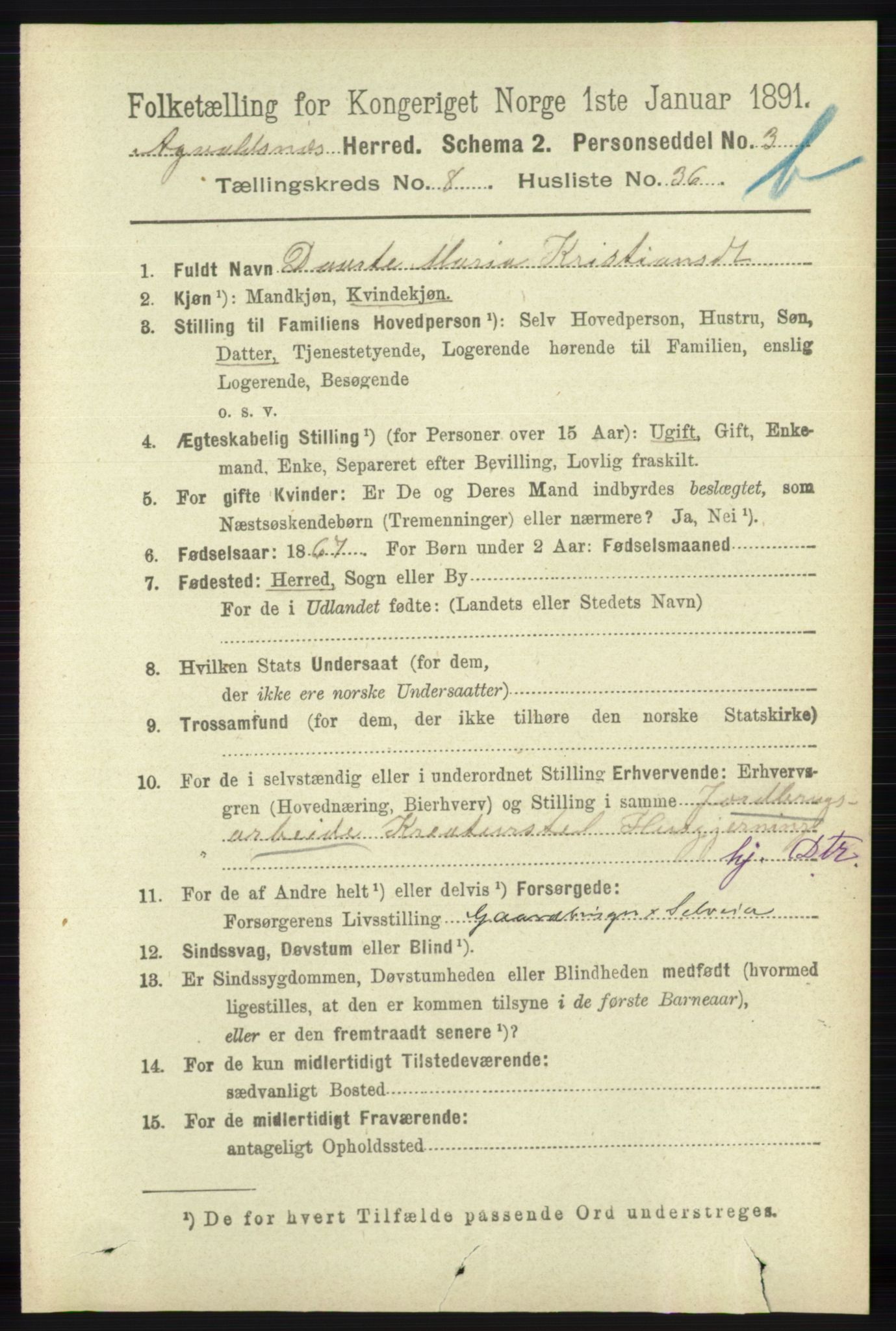 RA, 1891 census for 1147 Avaldsnes, 1891, p. 4379