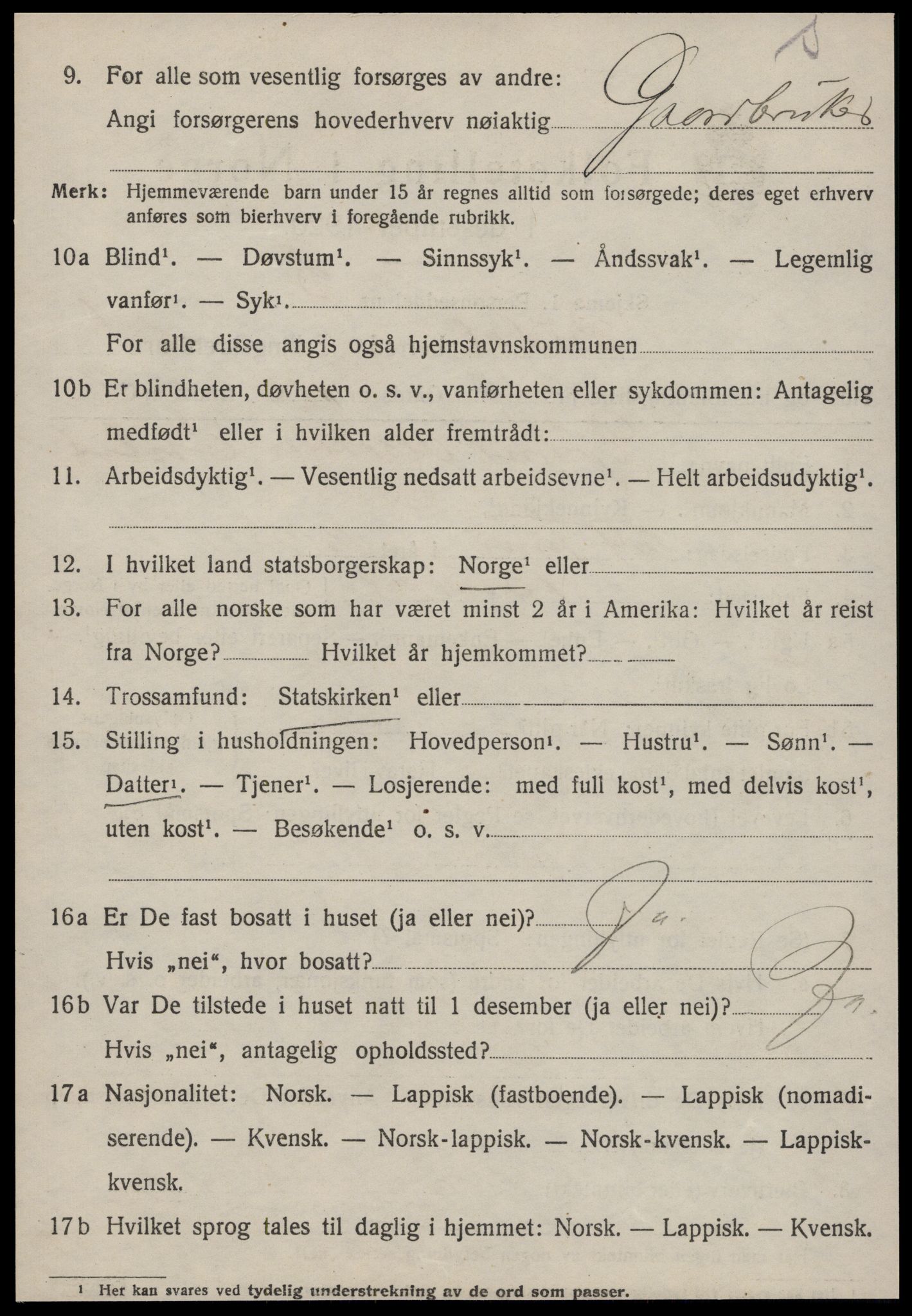 SAT, 1920 census for Budal, 1920, p. 387