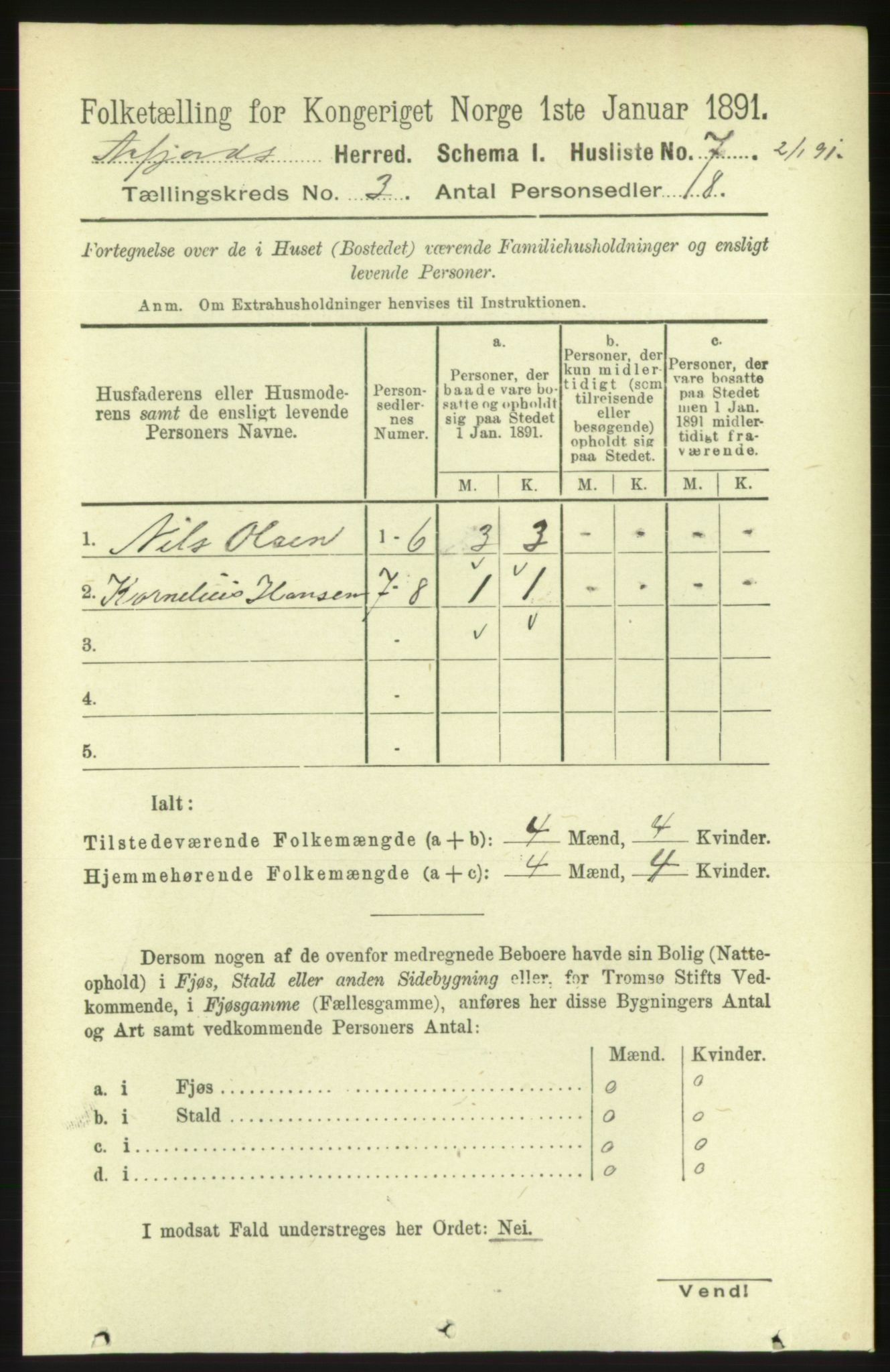 RA, 1891 census for 1630 Åfjord, 1891, p. 558