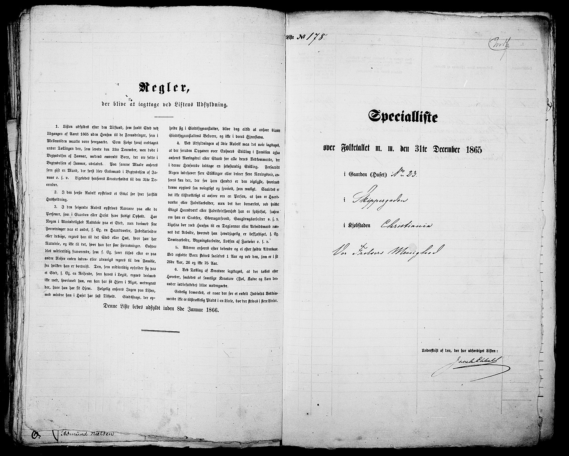 RA, 1865 census for Kristiania, 1865, p. 521