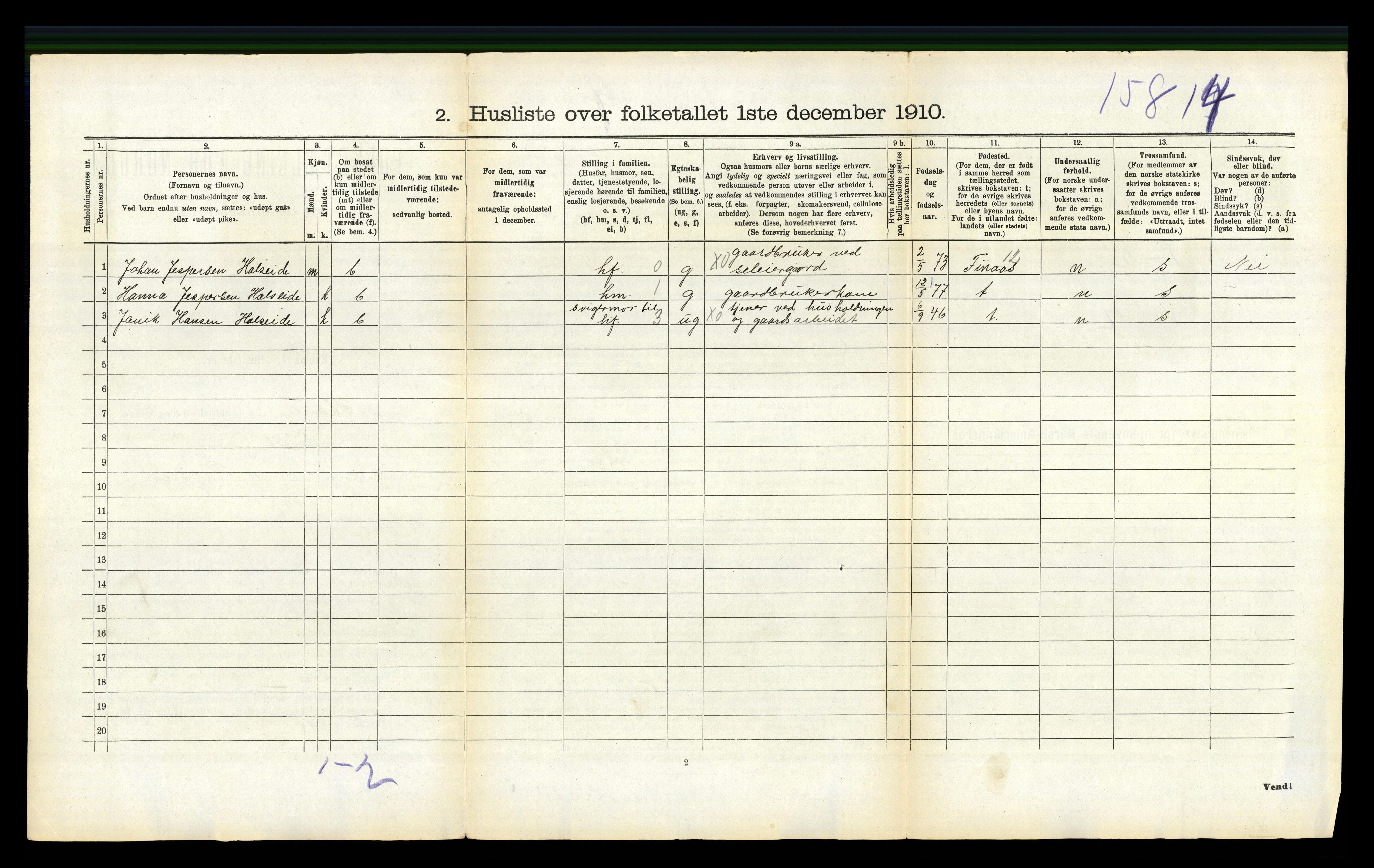 RA, 1910 census for Skåre, 1910, p. 81