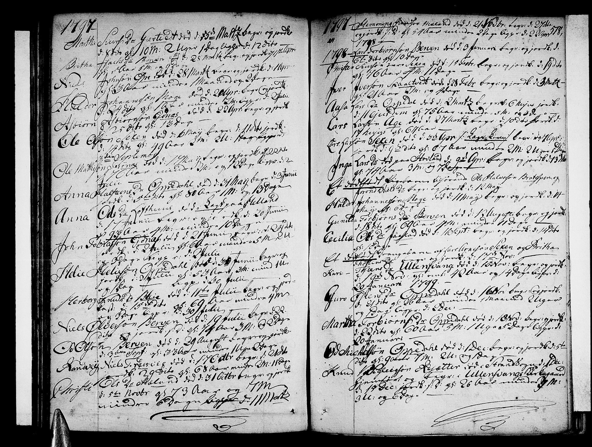 Ullensvang sokneprestembete, SAB/A-78701/H/Haa: Parish register (official) no. A 7 /1, 1788-1804, p. 517-518