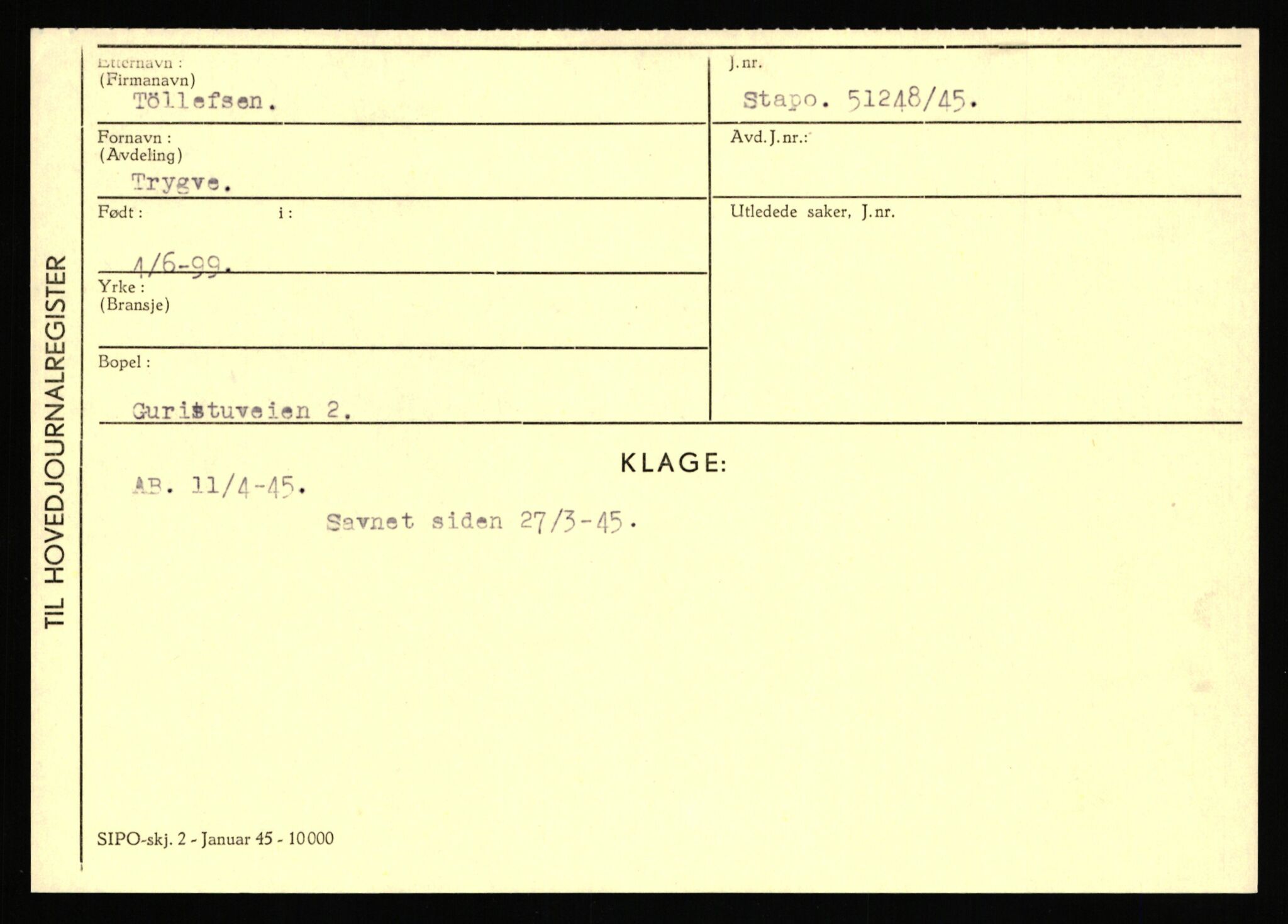 Statspolitiet - Hovedkontoret / Osloavdelingen, AV/RA-S-1329/C/Ca/L0015: Svea - Tøsse, 1943-1945, p. 4796