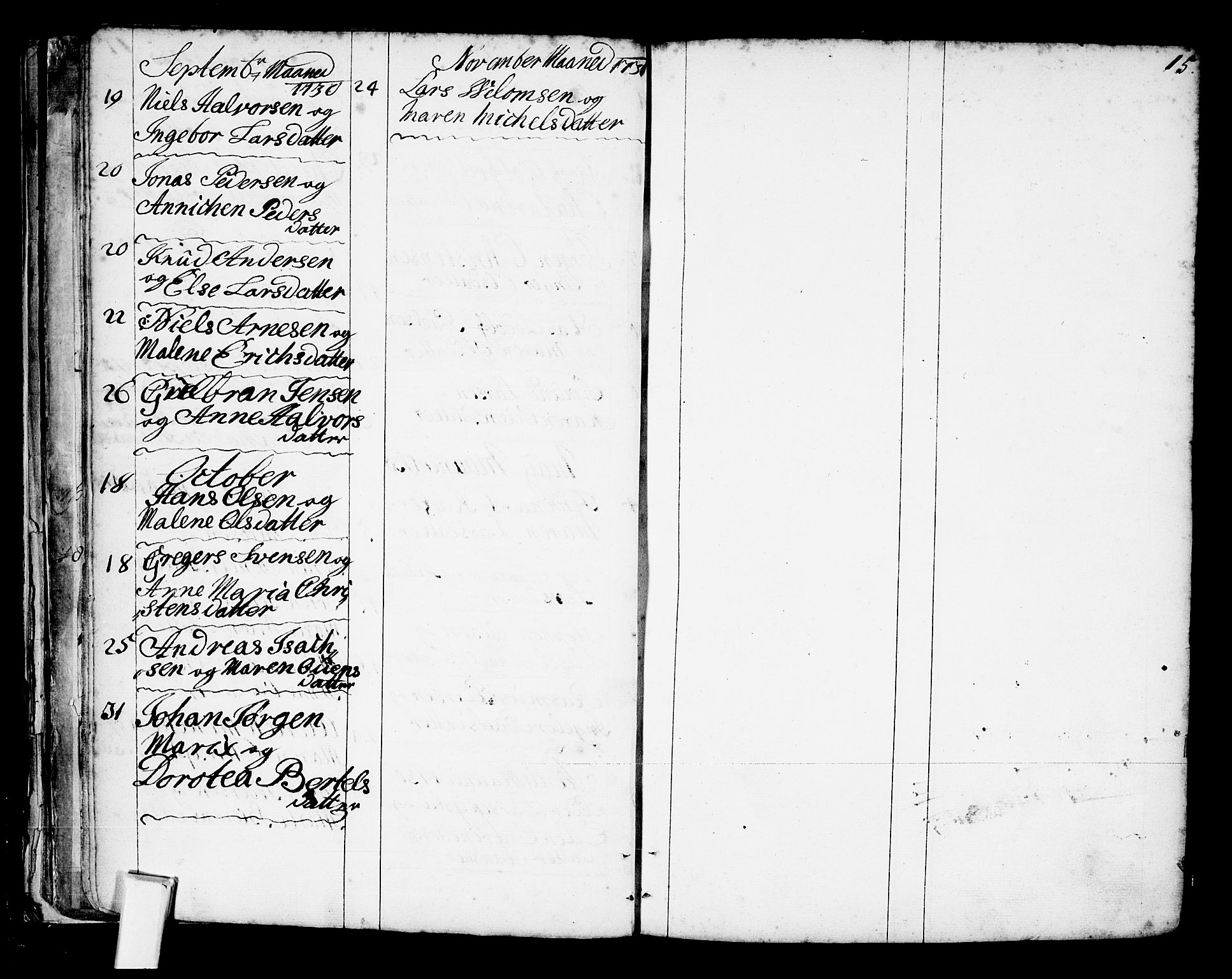 Oslo domkirke Kirkebøker, SAO/A-10752/F/Fa/L0002: Parish register (official) no. 2, 1705-1730, p. 15