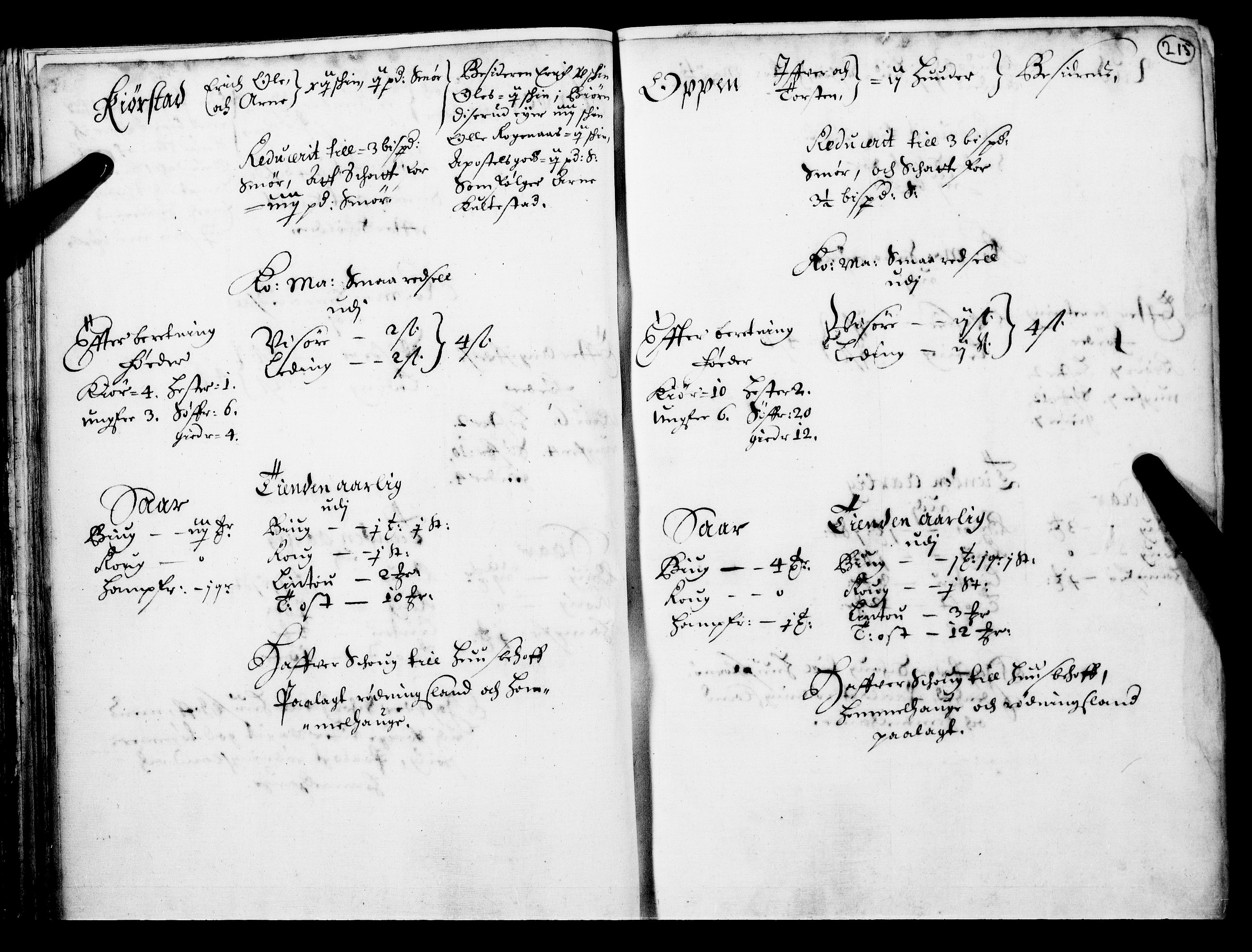 Rentekammeret inntil 1814, Realistisk ordnet avdeling, AV/RA-EA-4070/N/Nb/Nba/L0017: Hadeland og Valdres fogderi, 2. del, 1669, p. 214b-215a