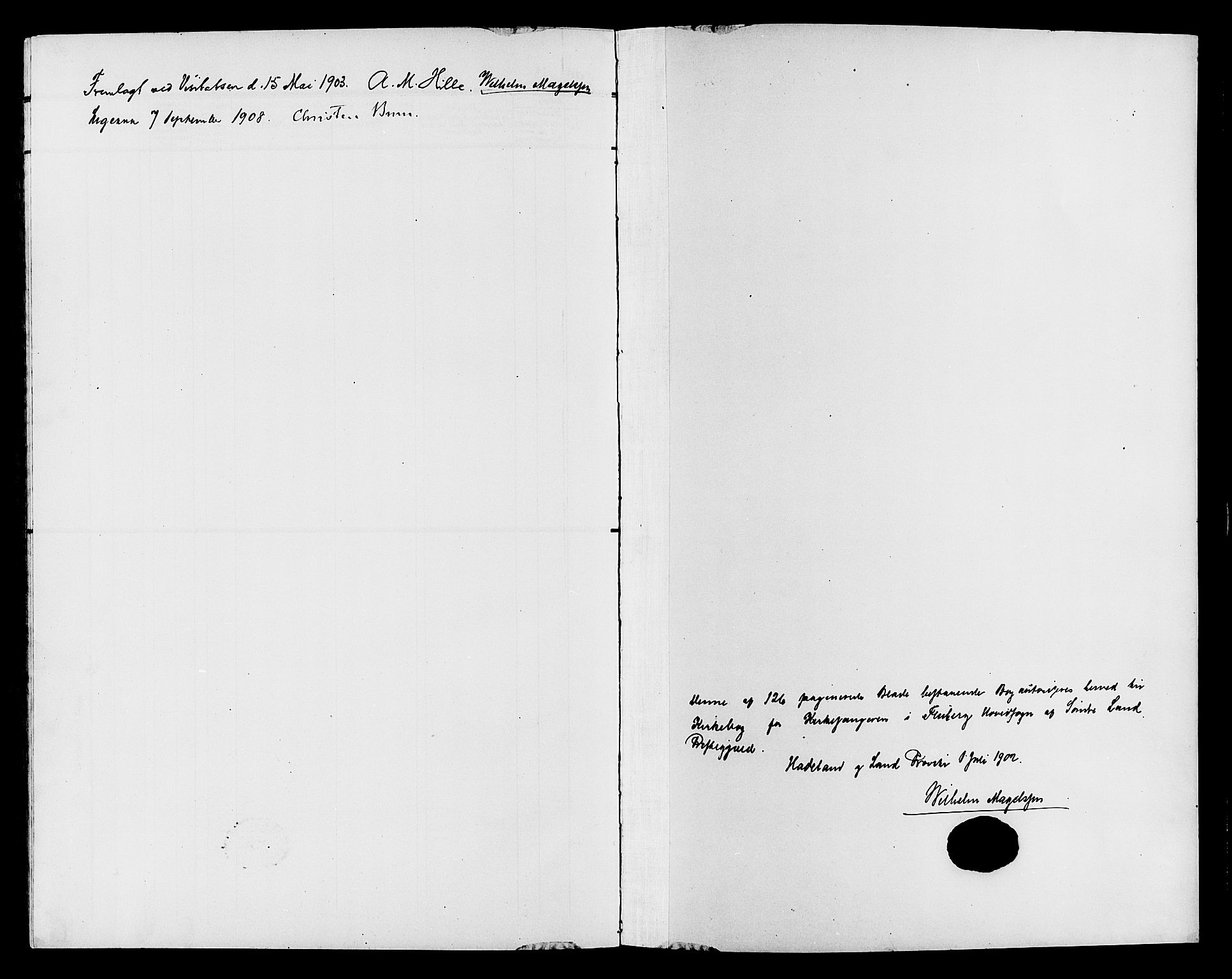 Søndre Land prestekontor, SAH/PREST-122/L/L0005: Parish register (copy) no. 5, 1902-1911