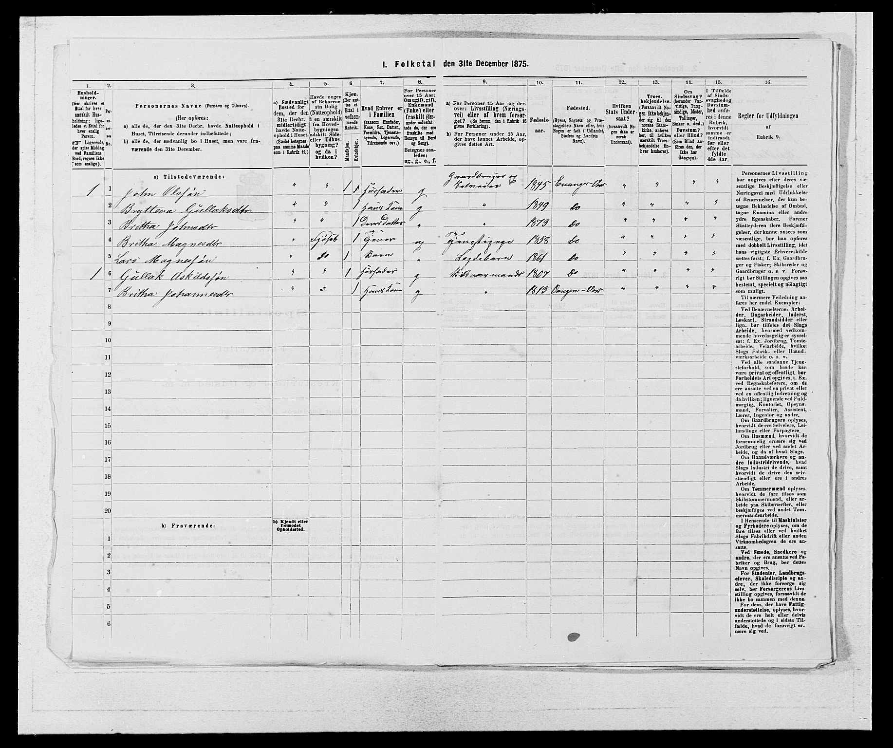 SAB, 1875 census for 1235P Voss, 1875, p. 2057