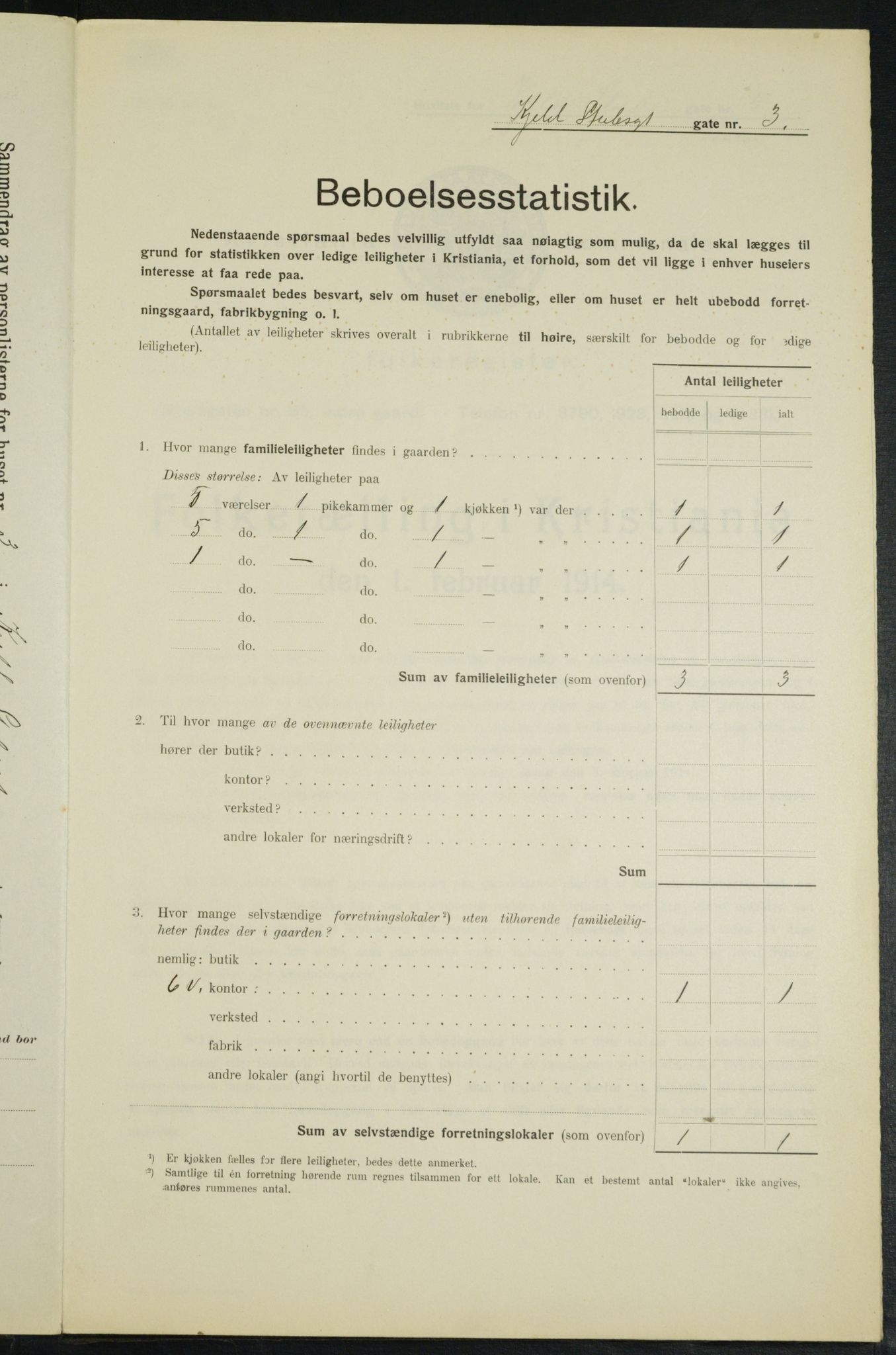 OBA, Municipal Census 1914 for Kristiania, 1914, p. 51440