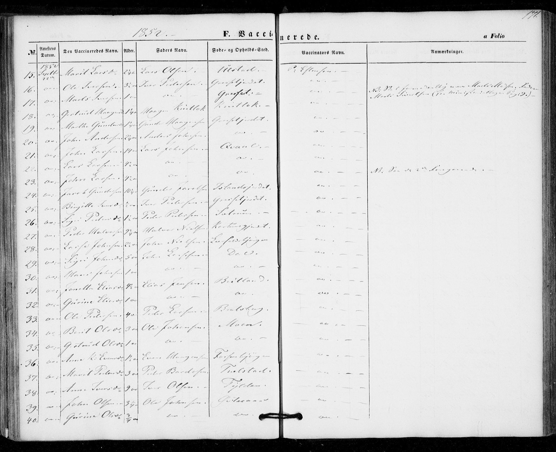 Ministerialprotokoller, klokkerbøker og fødselsregistre - Nord-Trøndelag, SAT/A-1458/703/L0028: Parish register (official) no. 703A01, 1850-1862, p. 171