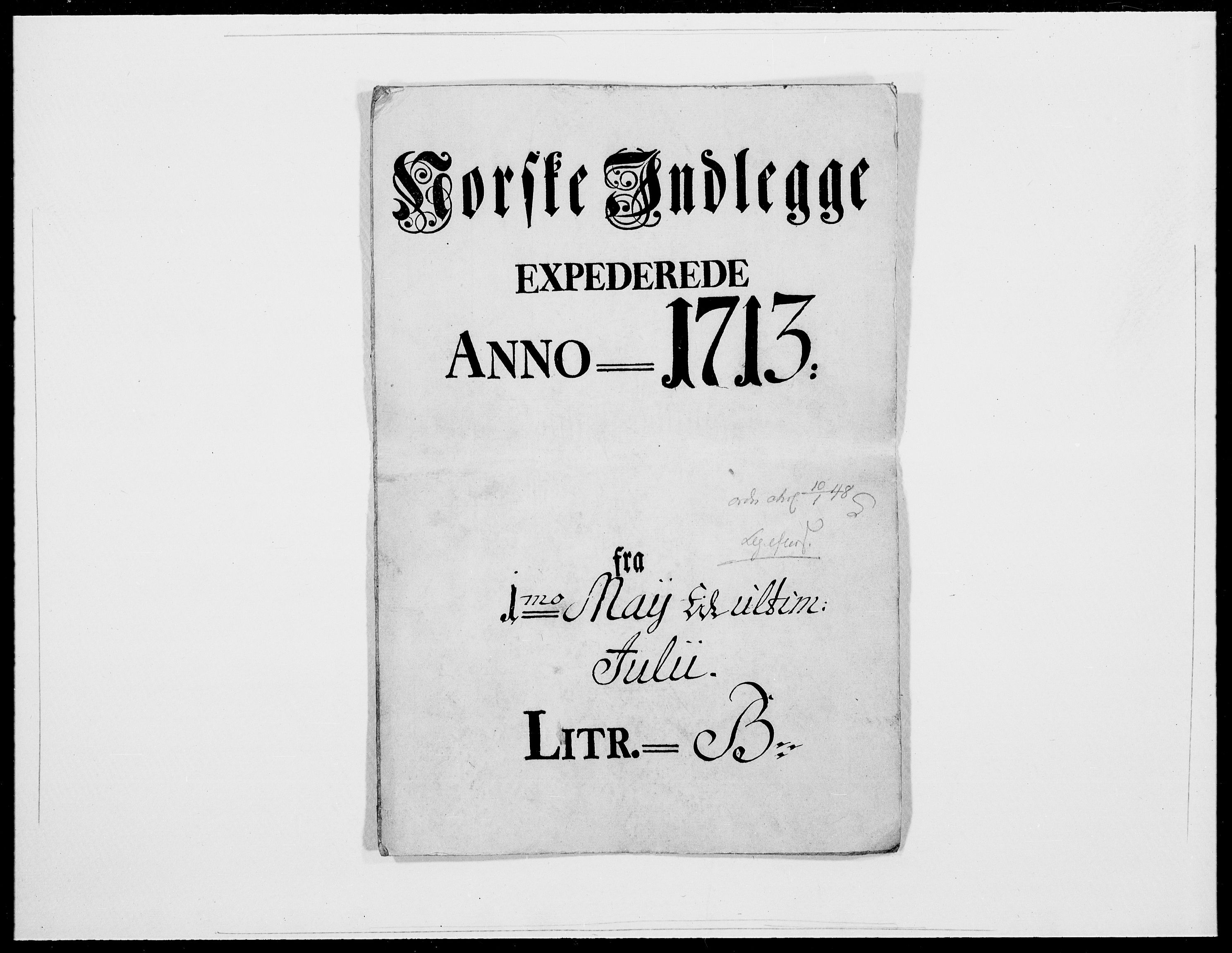 Danske Kanselli 1572-1799, AV/RA-EA-3023/F/Fc/Fcc/Fcca/L0072: Norske innlegg 1572-1799, 1713, p. 229