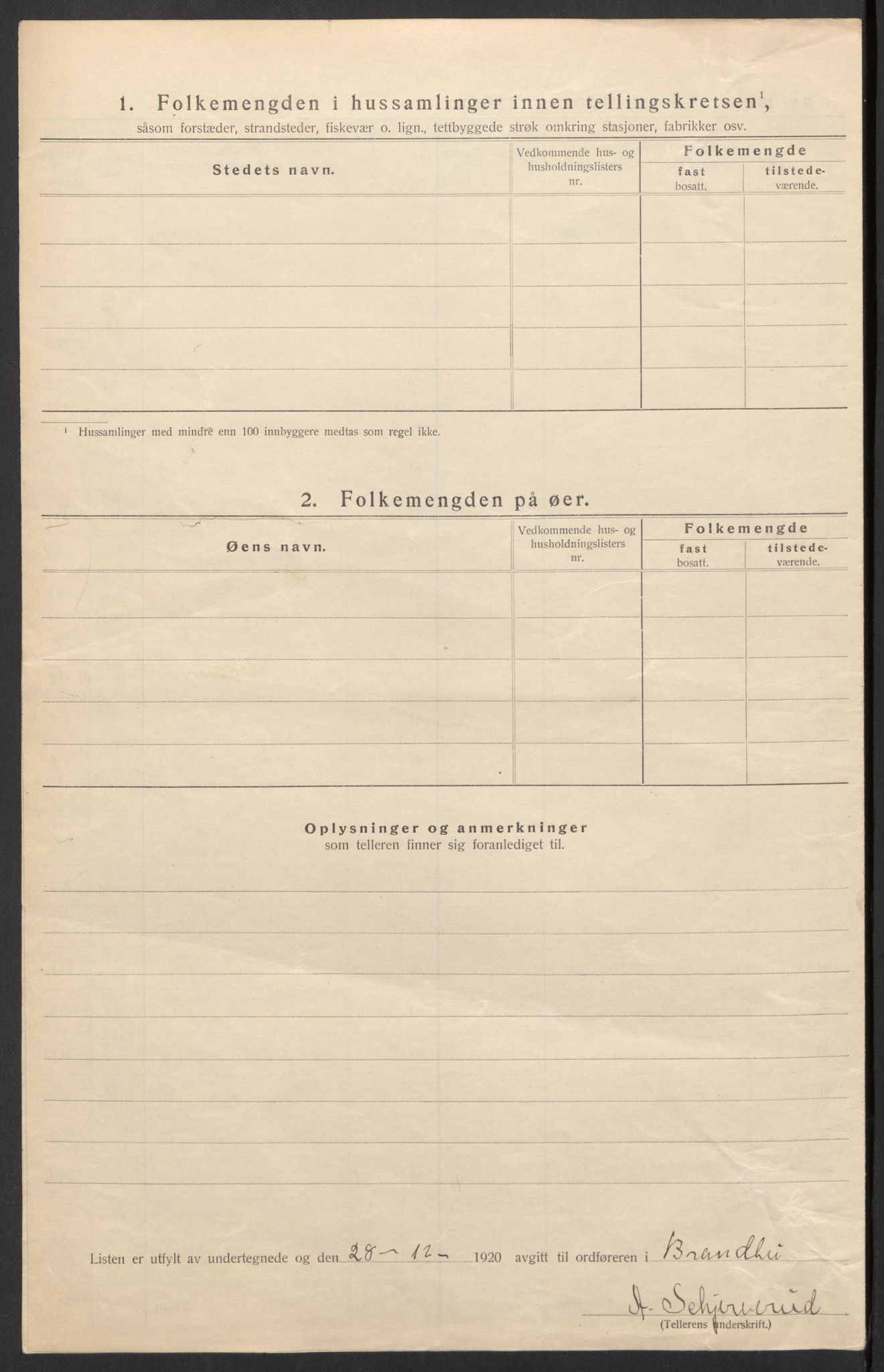 SAH, 1920 census for Brandbu, 1920, p. 32