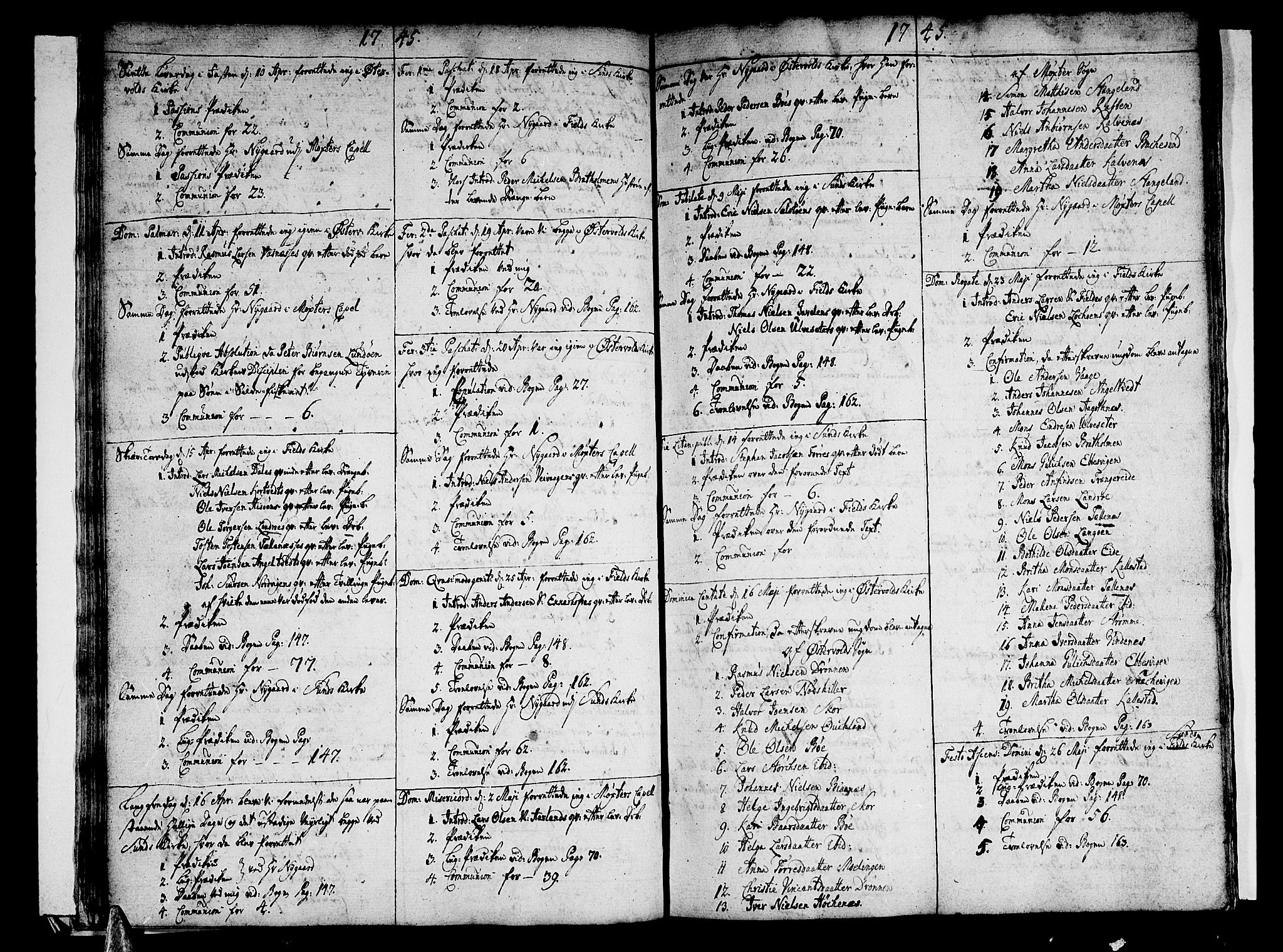 Sund sokneprestembete, AV/SAB-A-99930: Parish register (official) no. A 3, 1740-1769