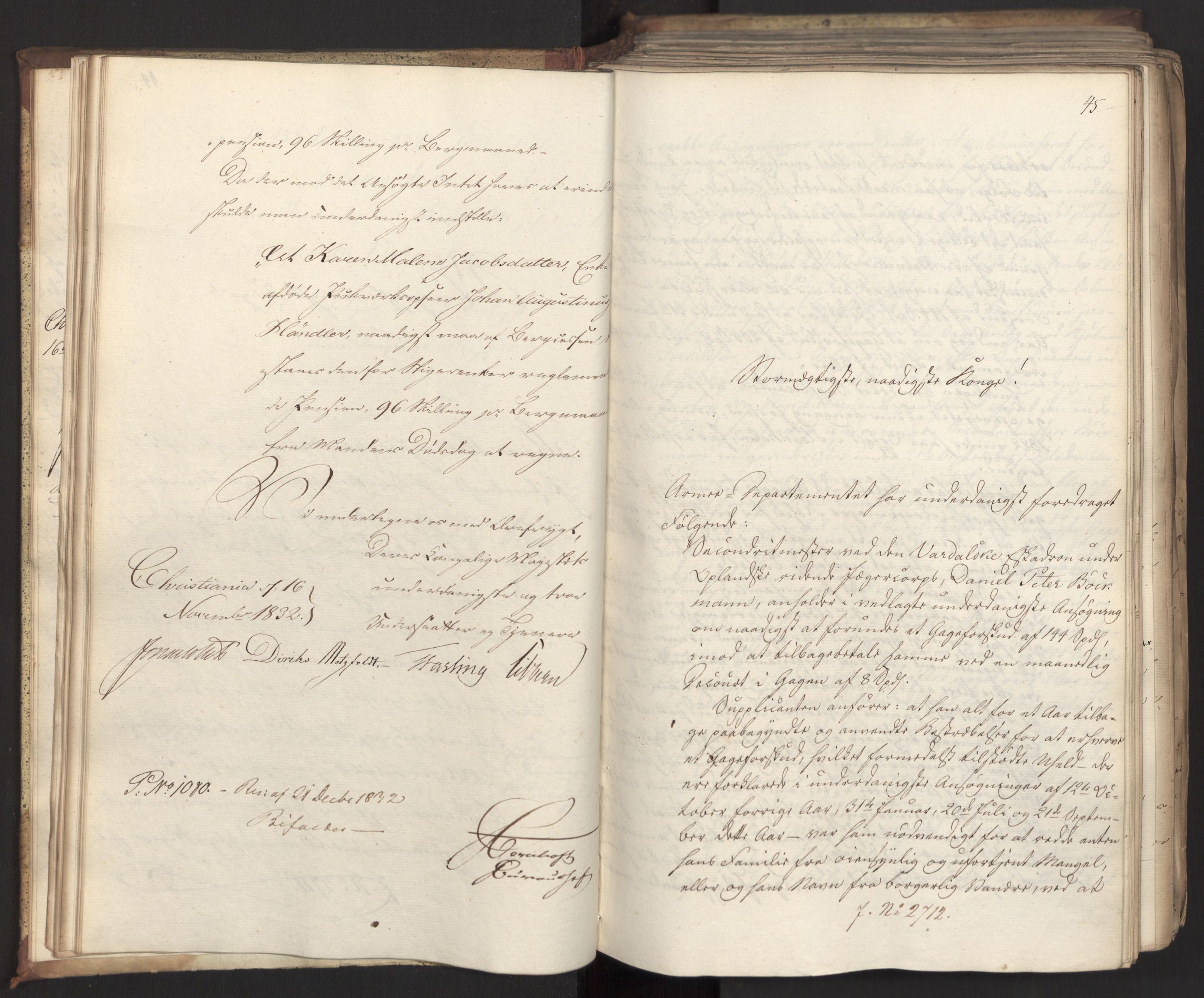 Statsrådsavdelingen i Stockholm, RA/S-1003/D/Da/L0081: Regjeringsinnstillinger nr. 2700-2857, 1832, p. 34