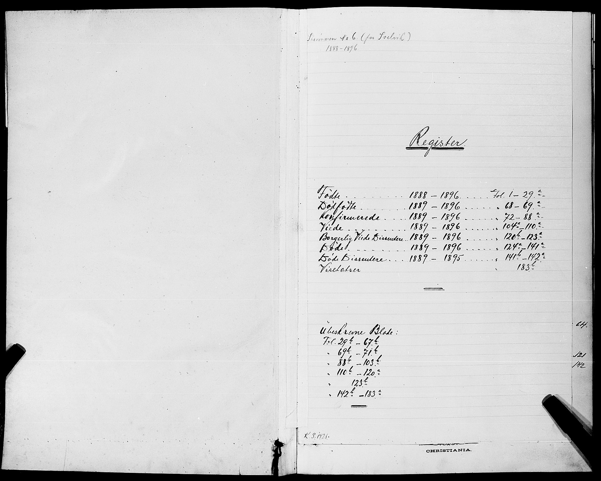 Strømm kirkebøker, SAKO/A-322/G/Gb/L0001: Parish register (copy) no. II 1, 1889-1896