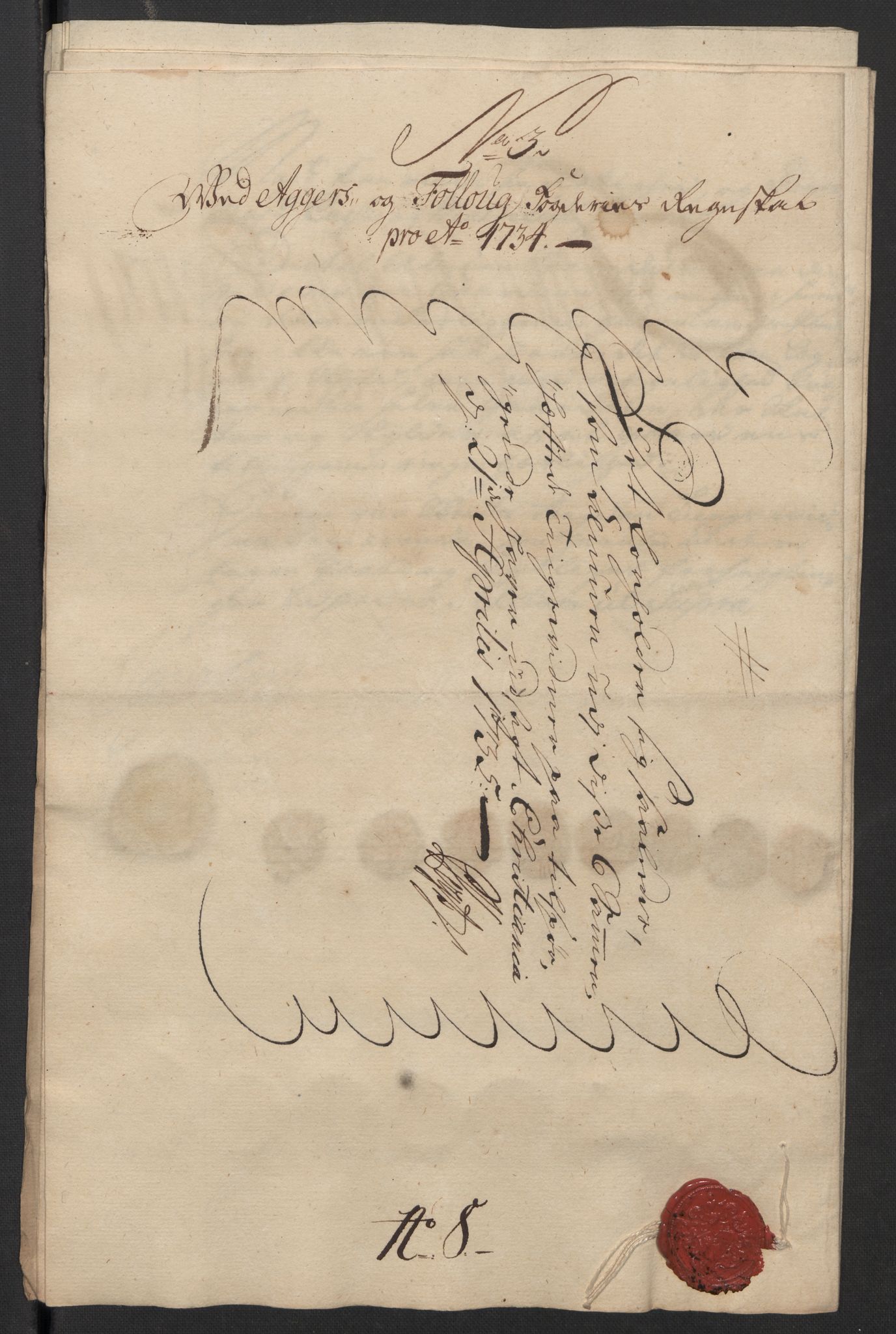 Rentekammeret inntil 1814, Reviderte regnskaper, Fogderegnskap, AV/RA-EA-4092/R10/L0473: Fogderegnskap Aker og Follo, 1734, p. 50