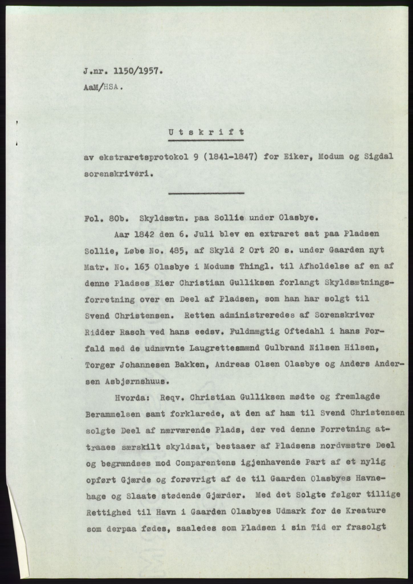 Statsarkivet i Kongsberg, SAKO/A-0001, 1957, p. 350