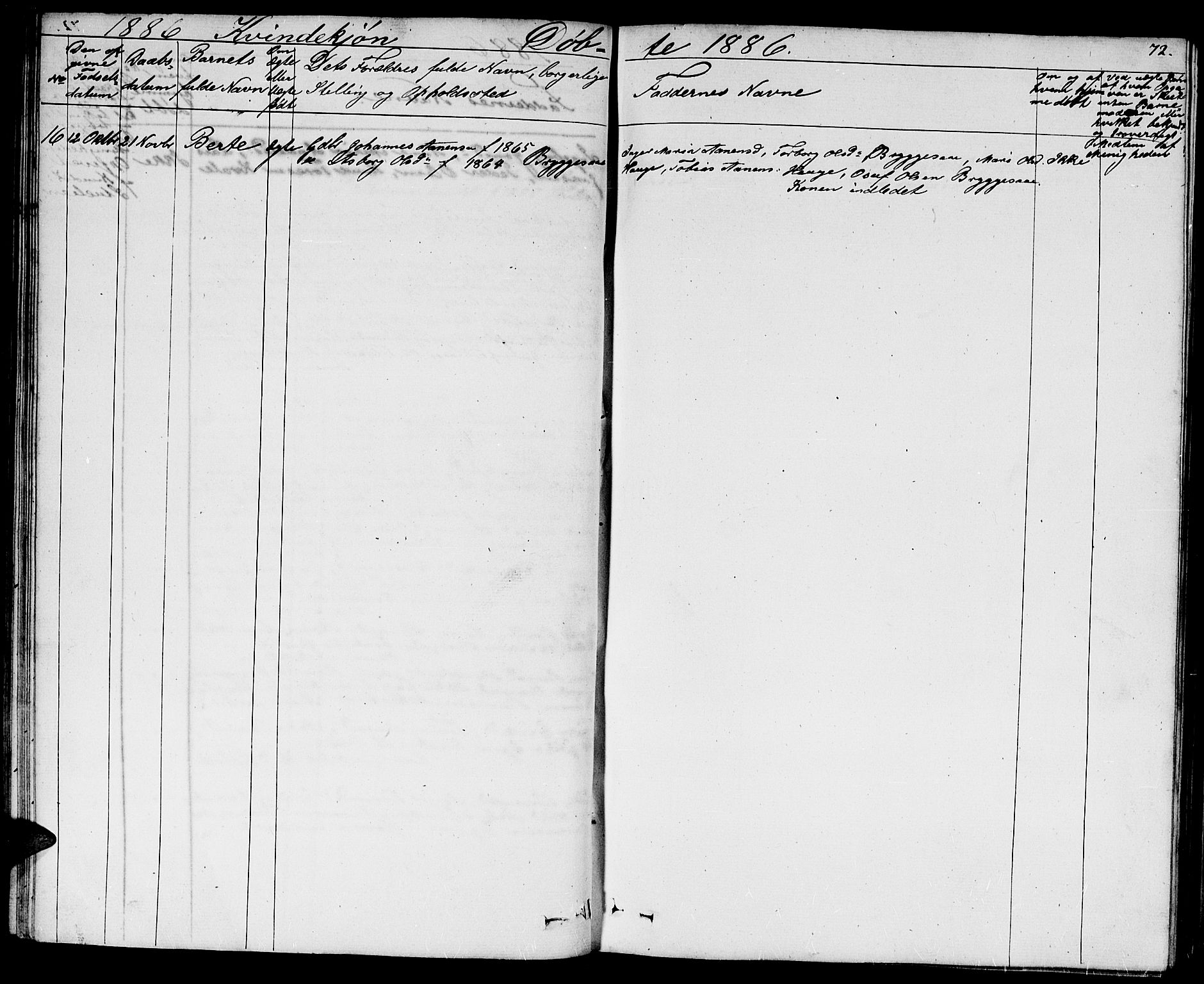 Hægebostad sokneprestkontor, AV/SAK-1111-0024/F/Fb/Fbb/L0002: Parish register (copy) no. B 2, 1851-1886, p. 72