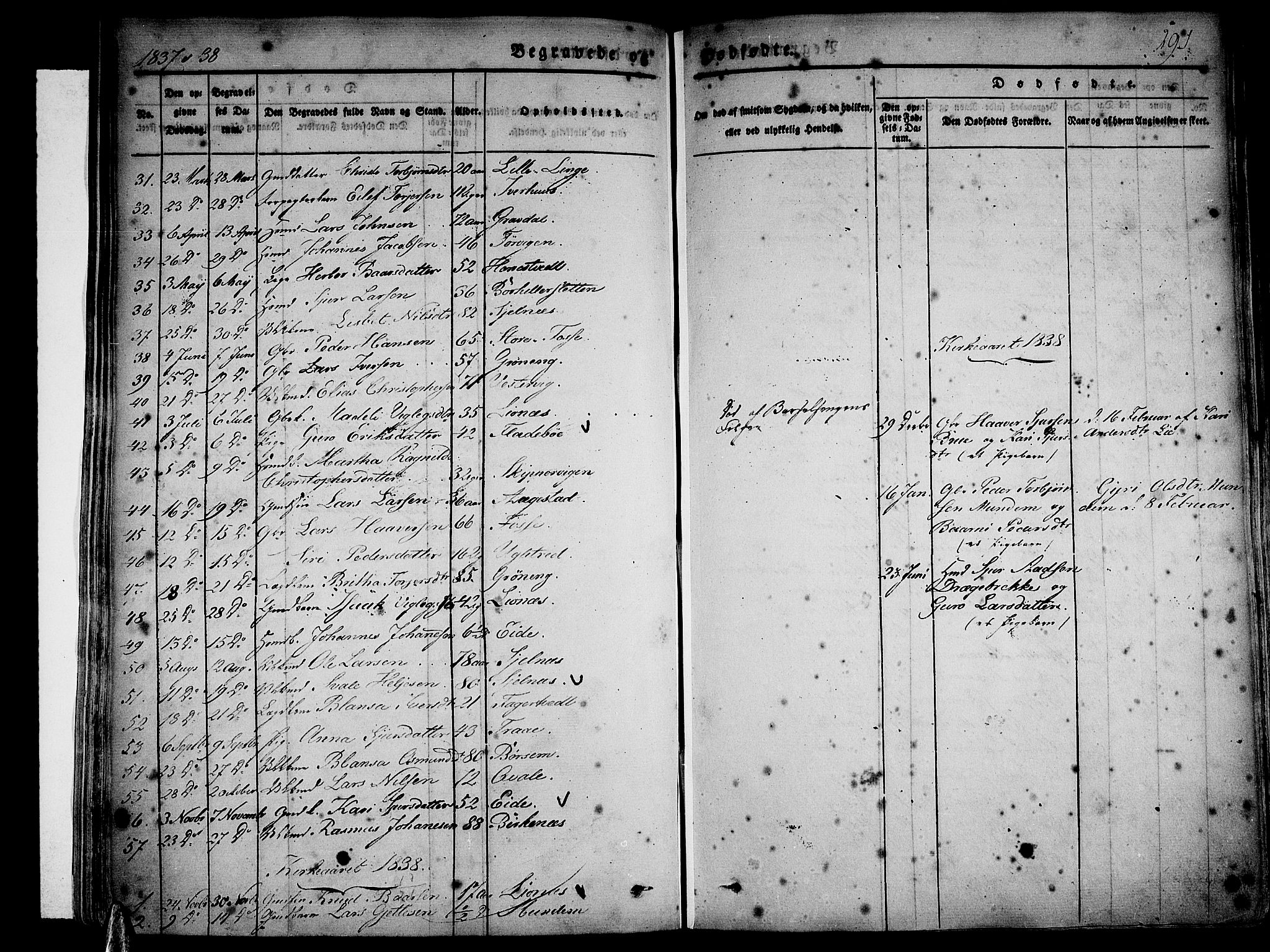 Strandebarm sokneprestembete, AV/SAB-A-78401/H/Haa: Parish register (official) no. A 6, 1826-1843, p. 291