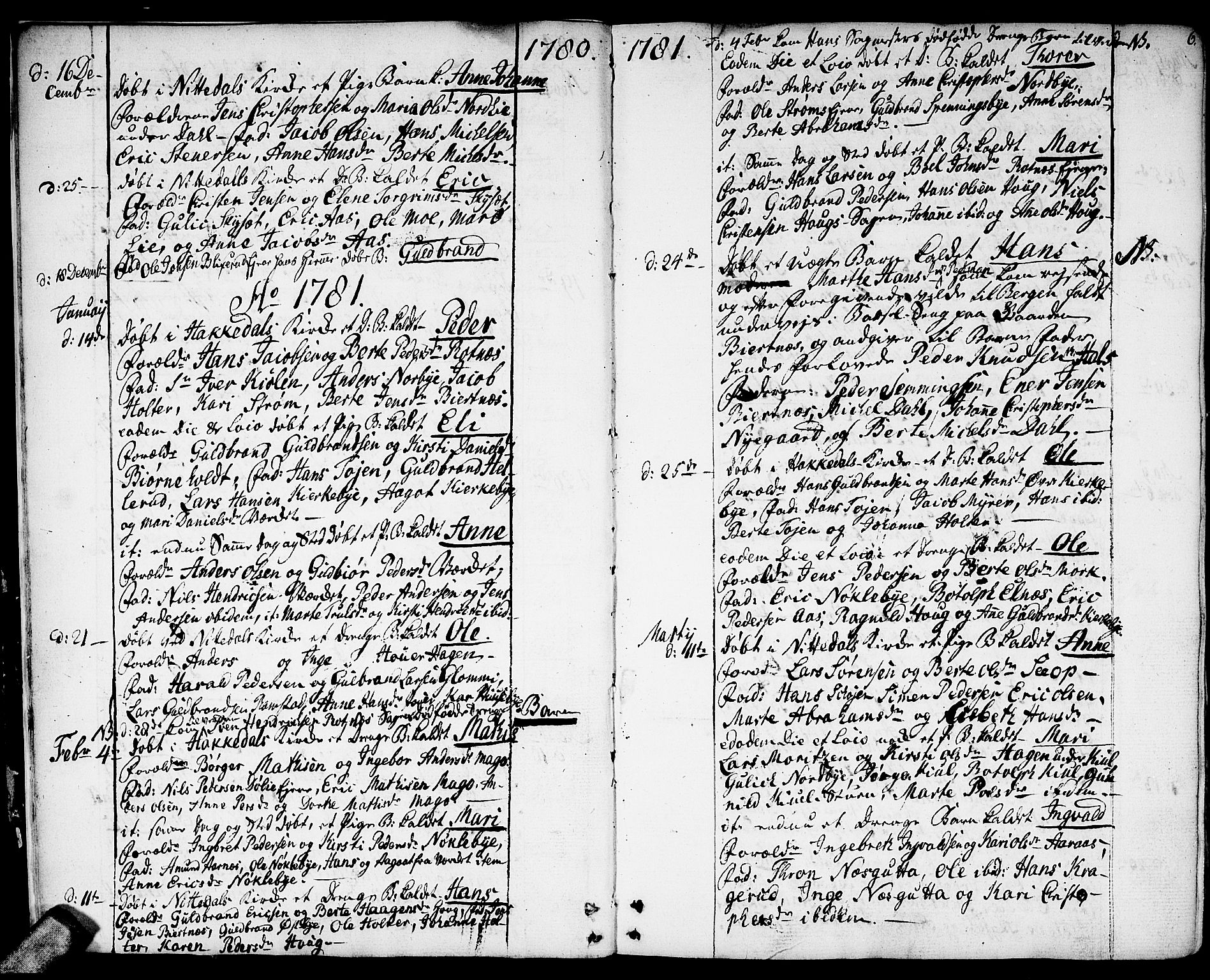 Nittedal prestekontor Kirkebøker, SAO/A-10365a/F/Fa/L0002: Parish register (official) no. I 2, 1779-1814, p. 6