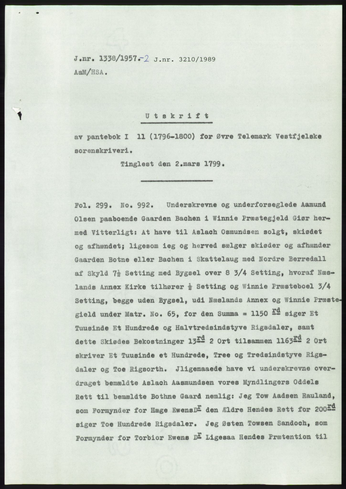 Statsarkivet i Kongsberg, SAKO/A-0001, 1957-1958, p. 91