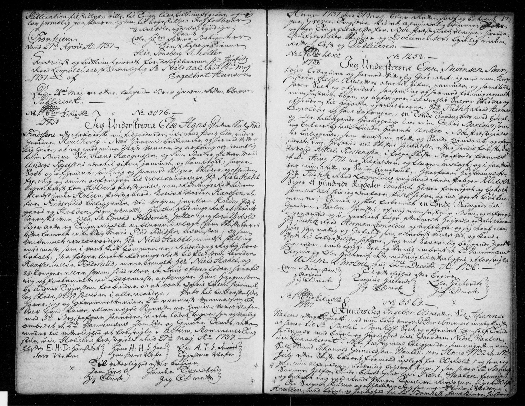 Nedre Telemark sorenskriveri, AV/SAKO-A-135/G/Ga/Gaa/L0001g: Mortgage book no. G, 1732-1738, p. 173