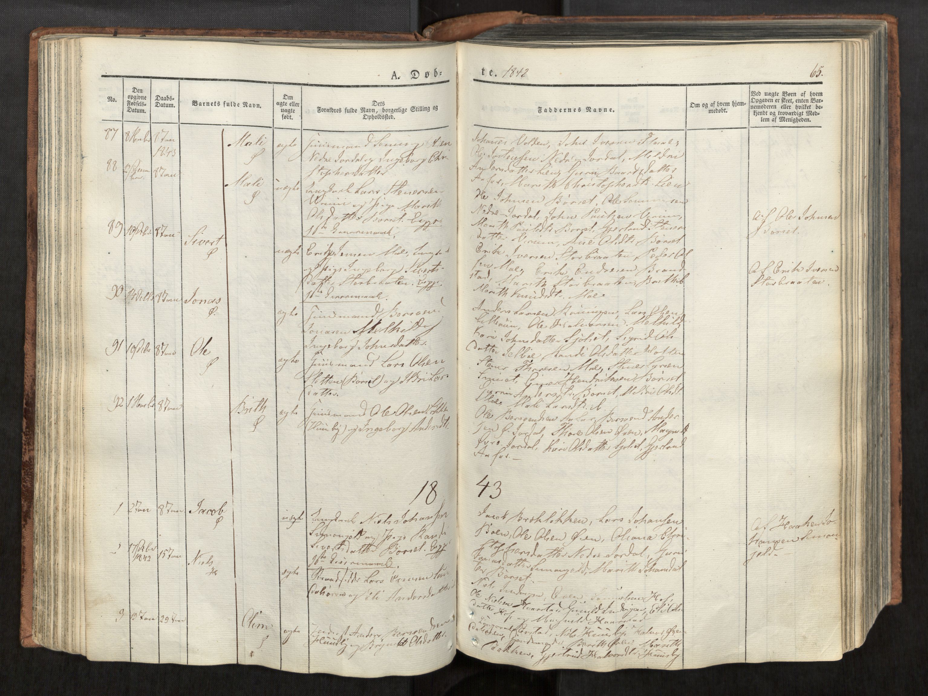 Ministerialprotokoller, klokkerbøker og fødselsregistre - Møre og Romsdal, AV/SAT-A-1454/590/L1012: Parish register (official) no. 590A04, 1832-1846, p. 65