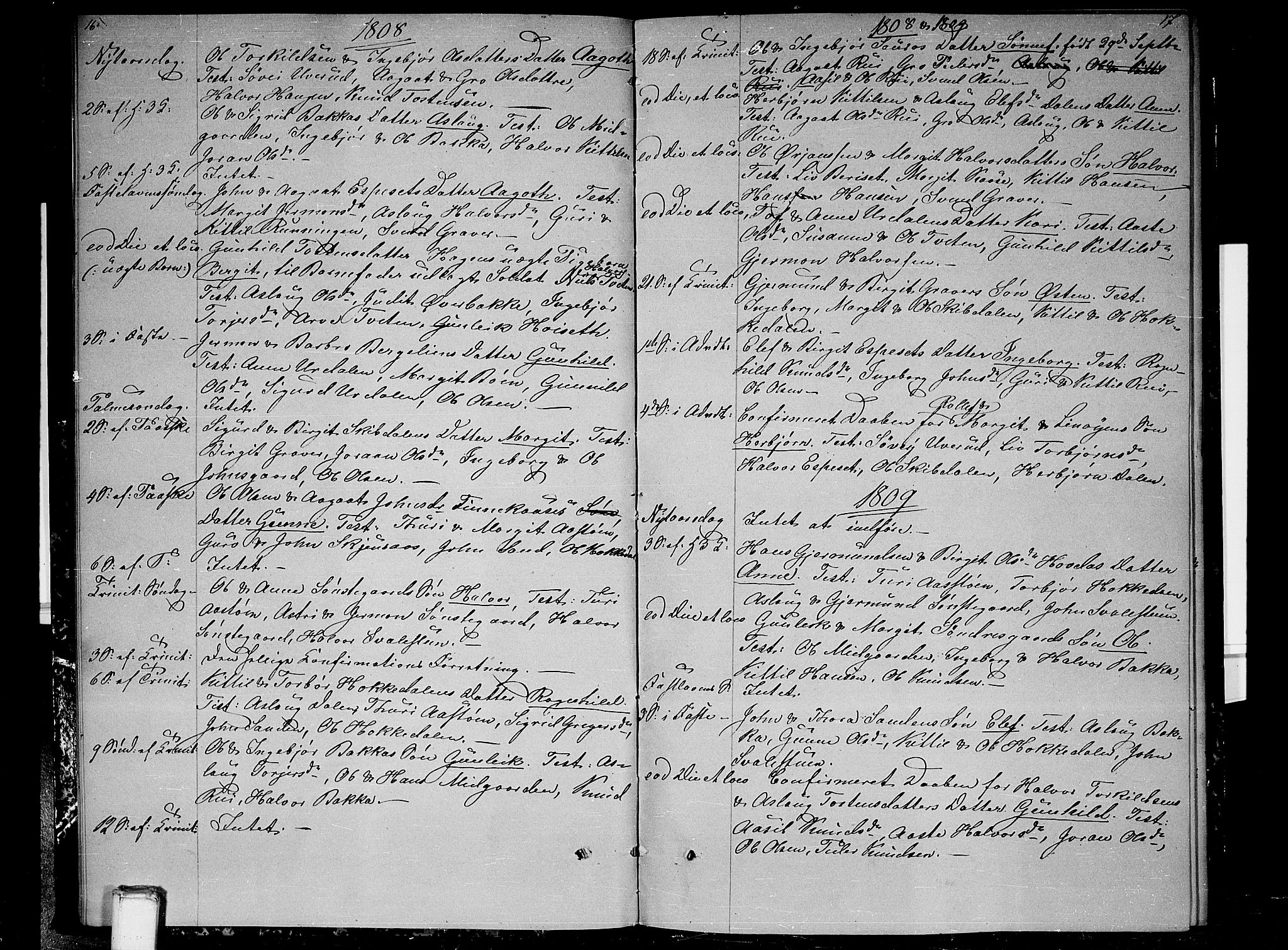 Gransherad kirkebøker, SAKO/A-267/F/Fb/L0001: Parish register (official) no. II 1, 1800-1814, p. 16-17