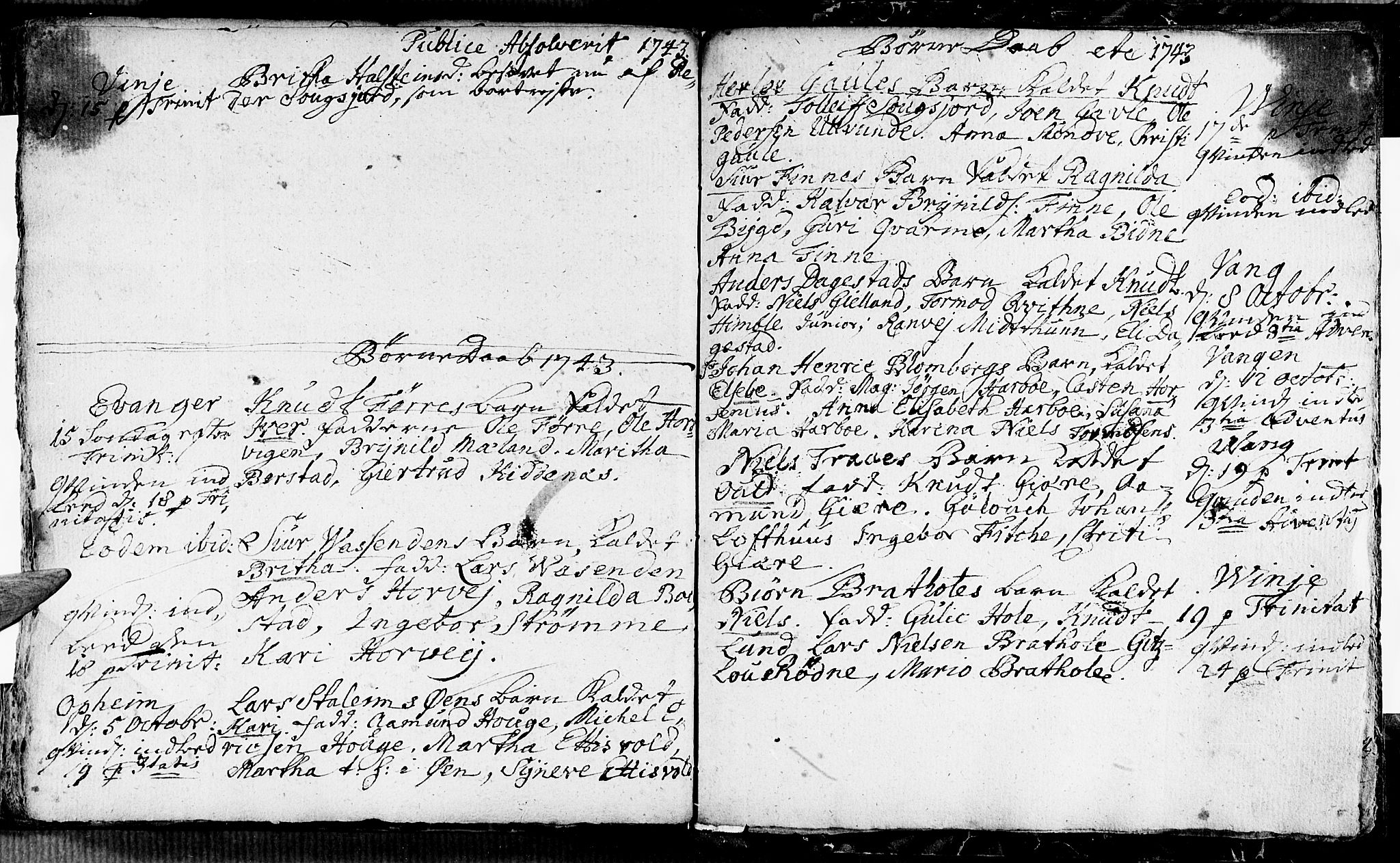 Voss sokneprestembete, SAB/A-79001/H/Haa: Parish register (official) no. A 5, 1736-1743, p. 131