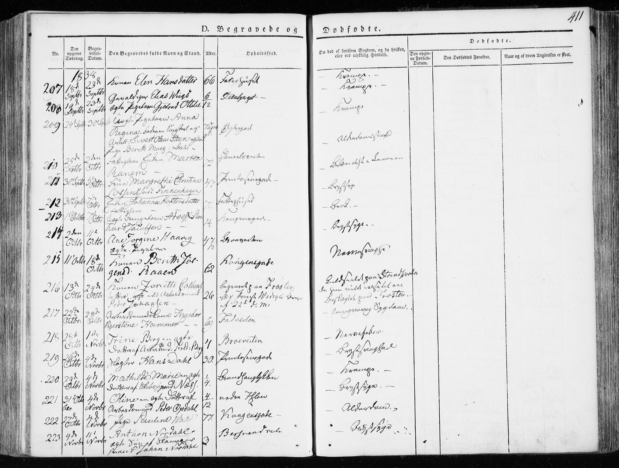 Ministerialprotokoller, klokkerbøker og fødselsregistre - Sør-Trøndelag, AV/SAT-A-1456/601/L0047: Parish register (official) no. 601A15, 1831-1839, p. 411