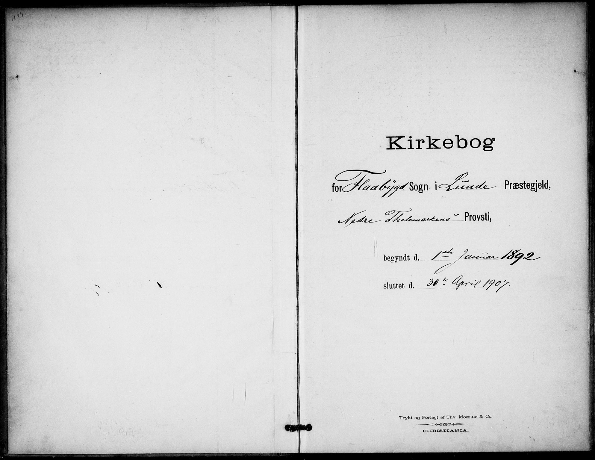 Lunde kirkebøker, SAKO/A-282/F/Fb/L0004: Parish register (official) no. II 4, 1892-1907