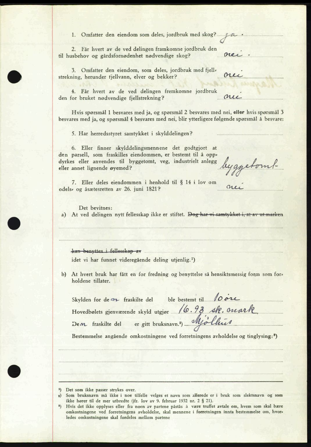 Nedenes sorenskriveri, AV/SAK-1221-0006/G/Gb/Gba/L0060: Mortgage book no. A12, 1948-1949, Diary no: : 733/1949