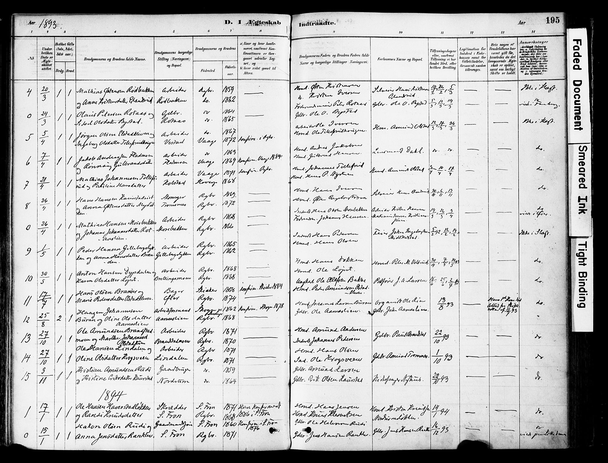 Ringebu prestekontor, SAH/PREST-082/H/Ha/Haa/L0008: Parish register (official) no. 8, 1878-1898, p. 195