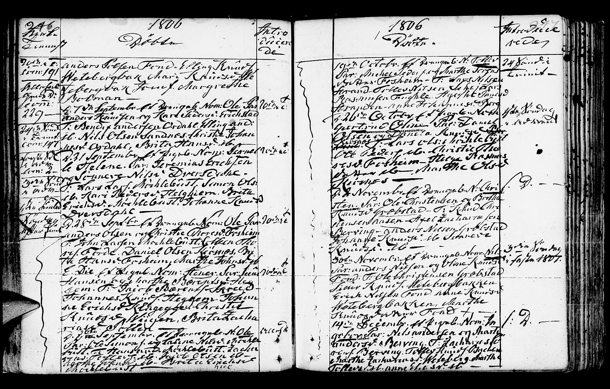 Jølster sokneprestembete, AV/SAB-A-80701/H/Haa/Haaa/L0006: Parish register (official) no. A 6, 1790-1821, p. 246-247