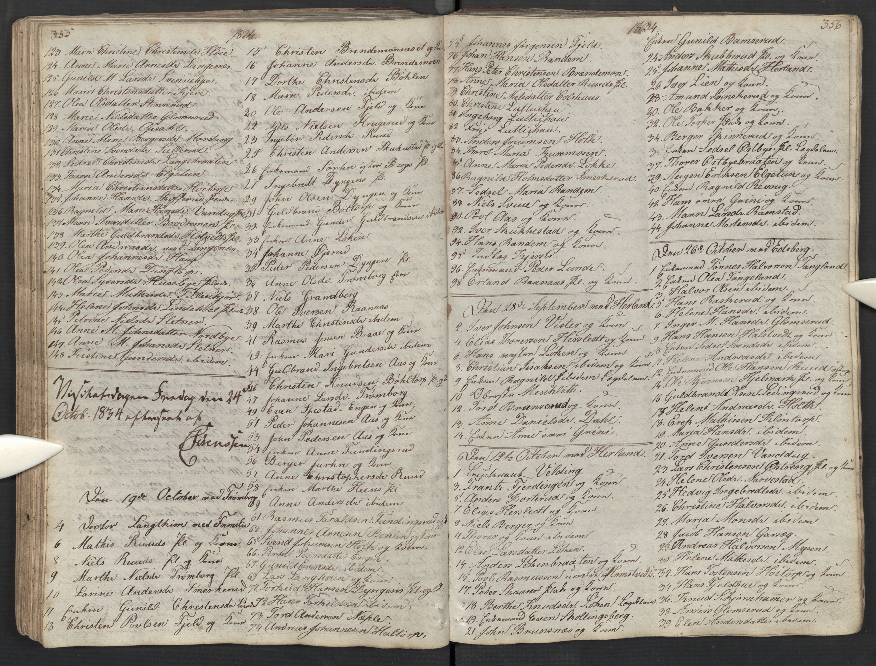 Eidsberg prestekontor Kirkebøker, AV/SAO-A-10905/M/Ma/L0002: Communicants register no. I 2, 1821-1841, p. 355-356