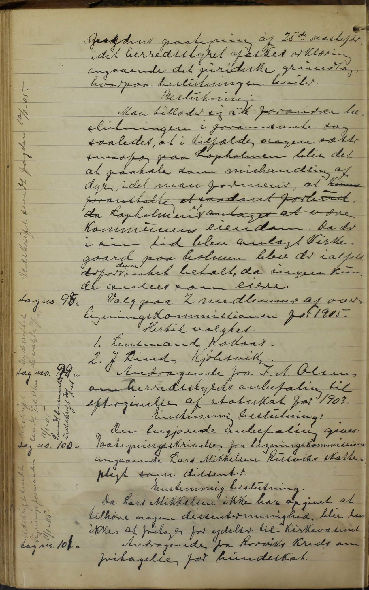 Tysfjord kommune. Formannskapet, AIN/K-18500.150/100/L0002: Forhandlingsprotokoll for Tysfjordens formandskap, 1895-1912