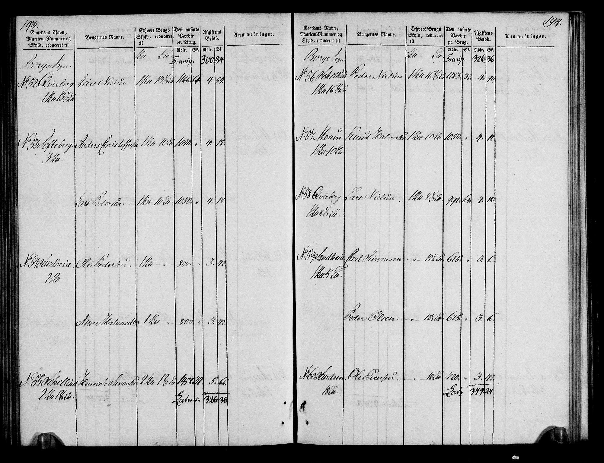 Rentekammeret inntil 1814, Realistisk ordnet avdeling, AV/RA-EA-4070/N/Ne/Nea/L0009: Moss, Tune og Veme fogderi. Oppebørselsregister, 1803-1804, p. 99