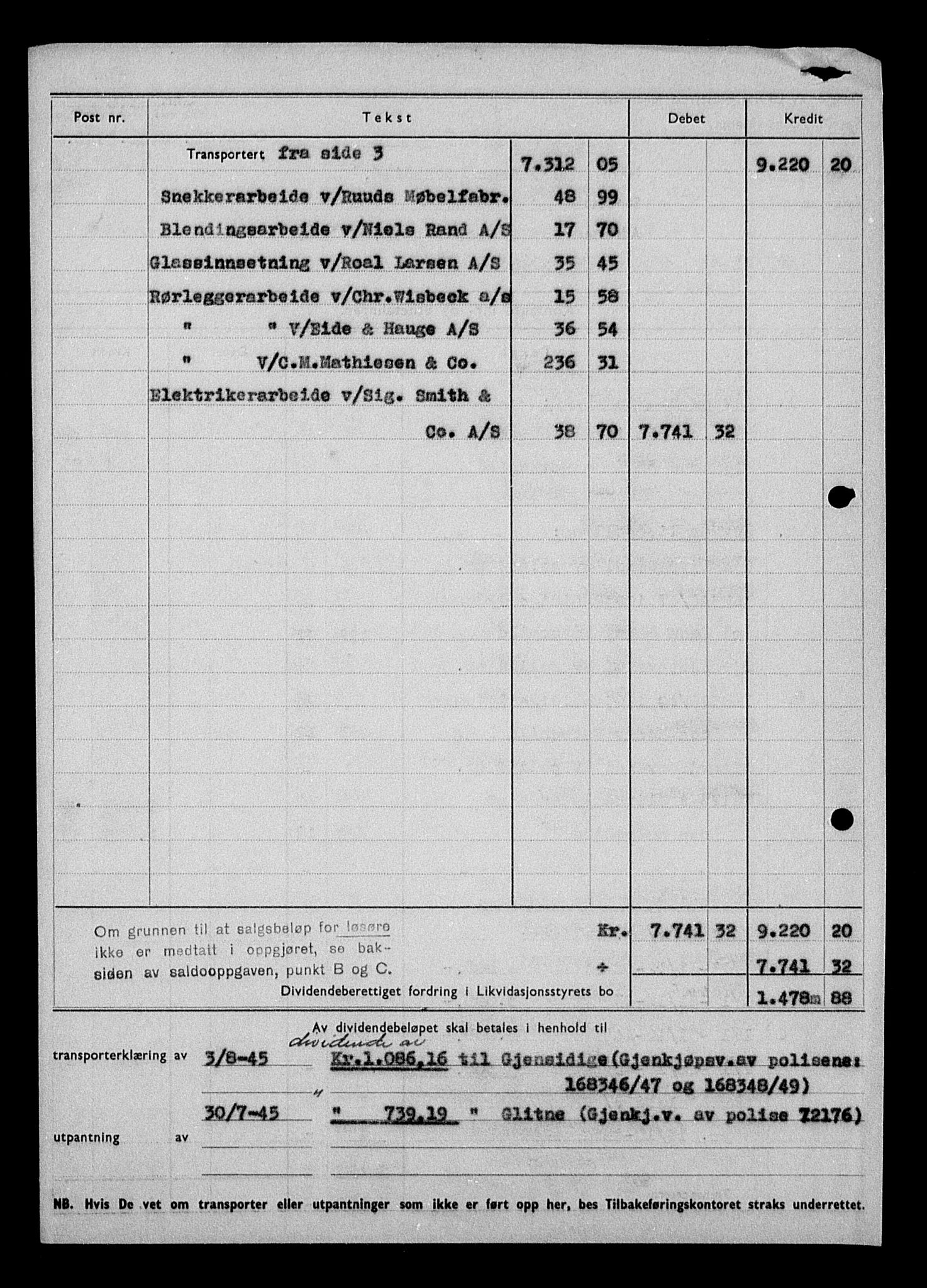 Justisdepartementet, Tilbakeføringskontoret for inndratte formuer, RA/S-1564/H/Hc/Hcc/L0974: --, 1945-1947, p. 369