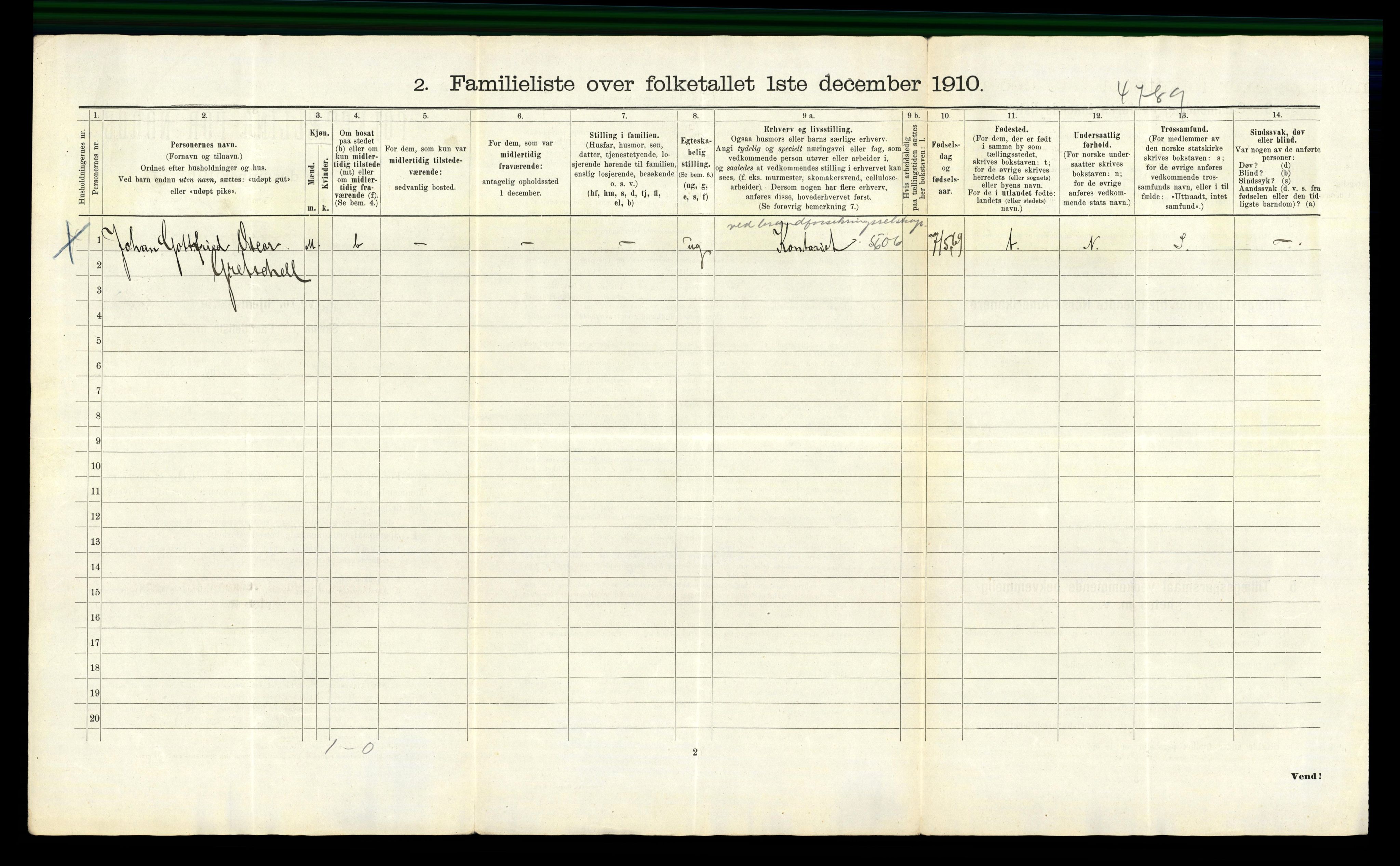 RA, 1910 census for Bergen, 1910, p. 30842